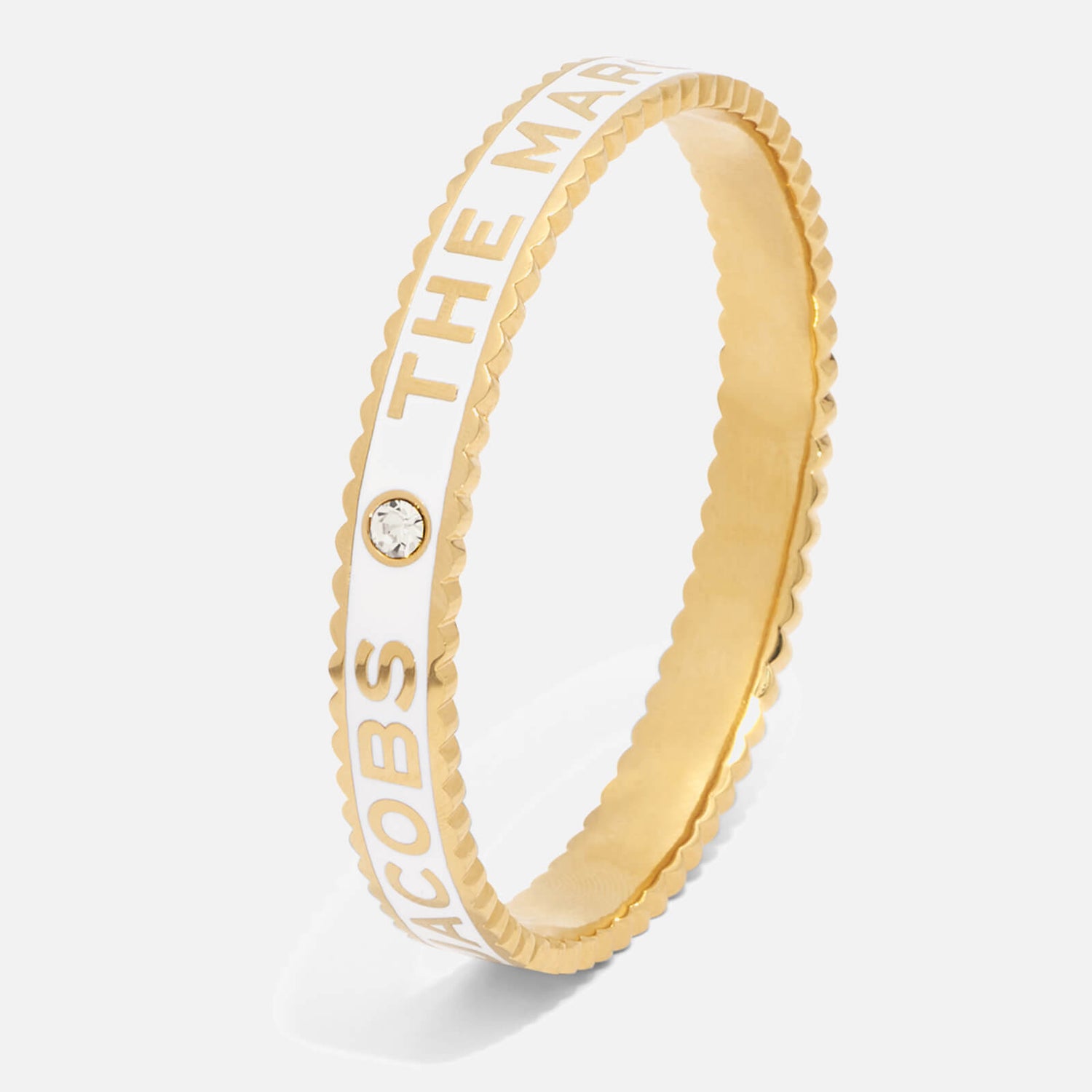 Marc Jacobs The Medallion Gold-Plated Enamel and Crystal Bracelet 1