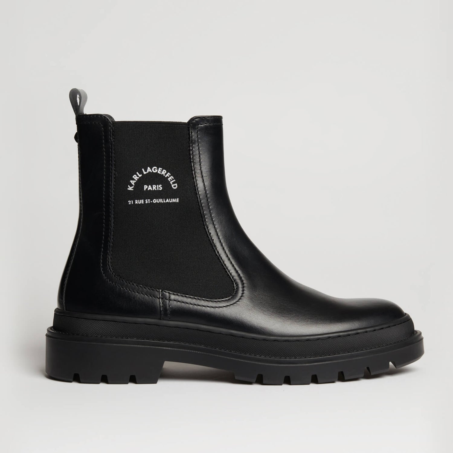 KARL LAGERFELD Outland Leather Chelsea Boots - UK 7