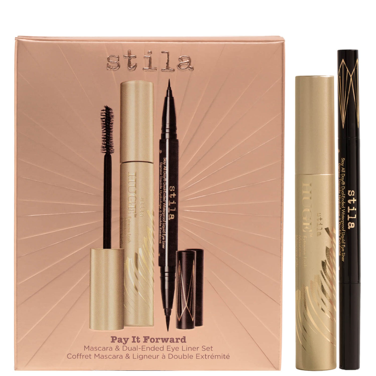 Set de máscara de pestañas y delineador de ojos de doble punta Pay It Forward de Stila