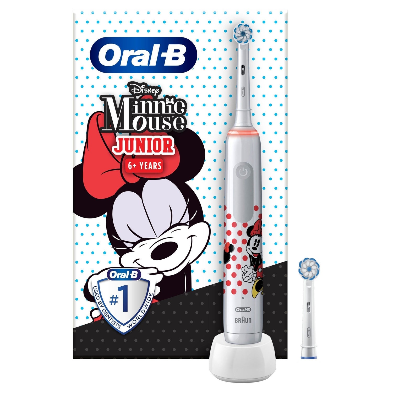 Oral-B Junior Minnie Mouse Elektrische Zahnbürste für Kinder ab 6 Jahren