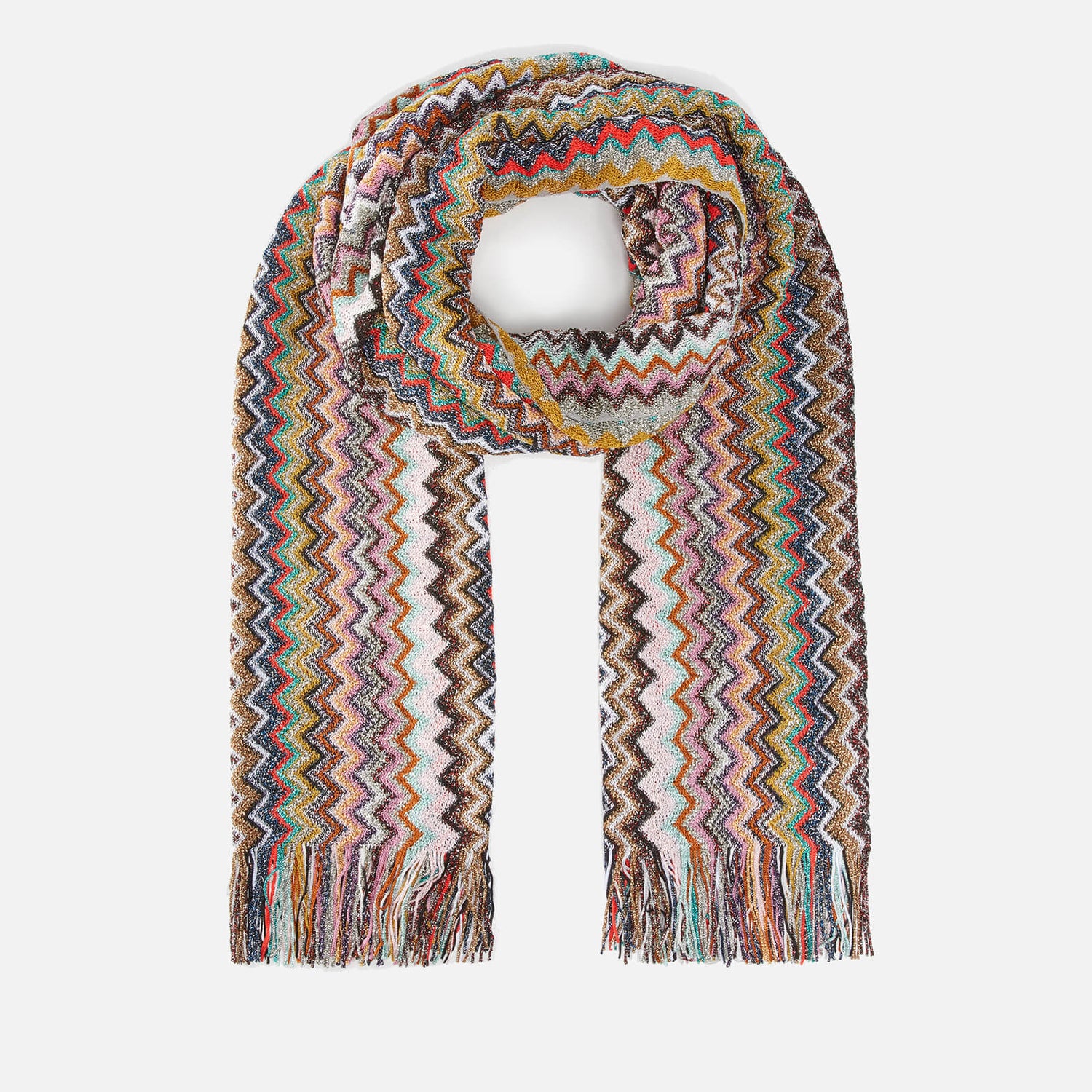 Missoni Zig Zag Lurex-Knit Scarf