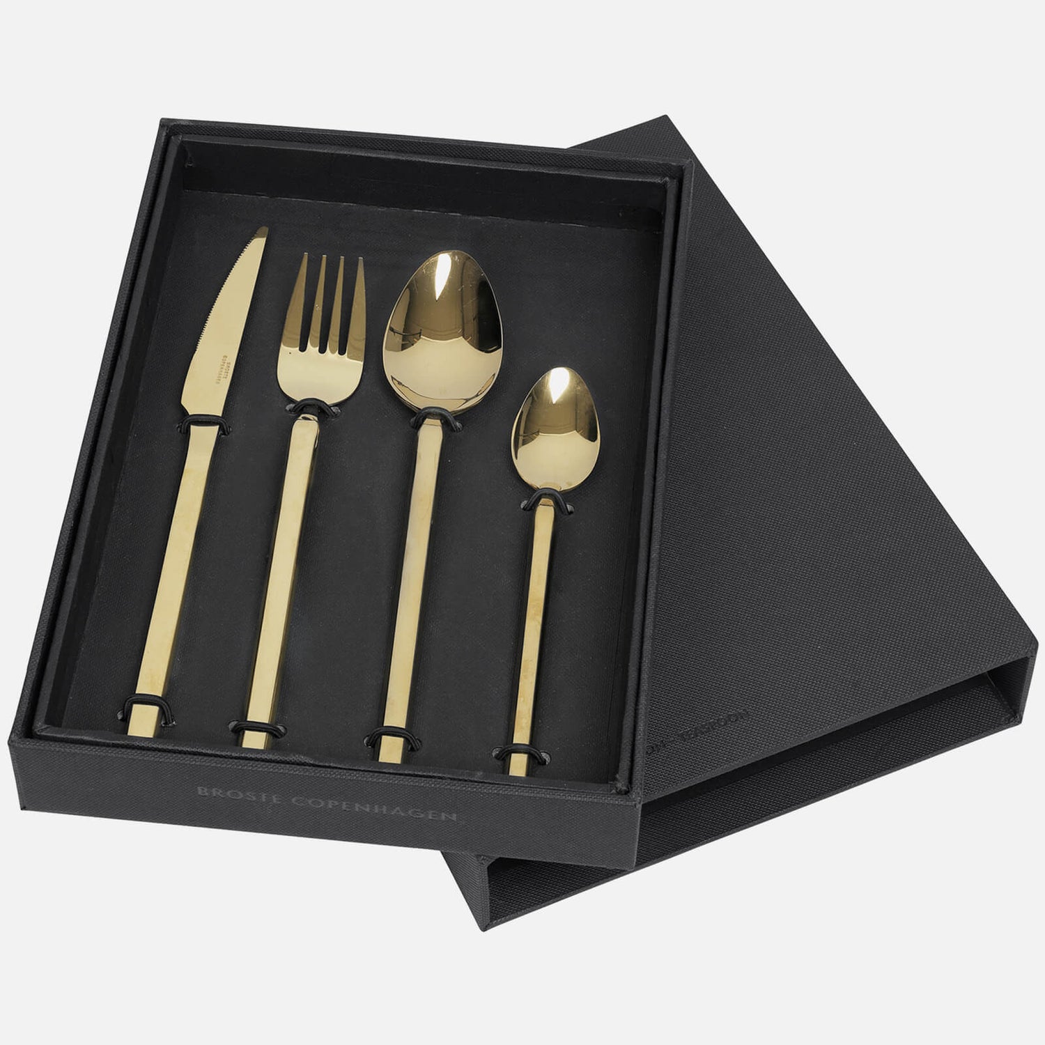 Broste Copenhagen Tvis Cutlery - Set of 4 - Rose Gold