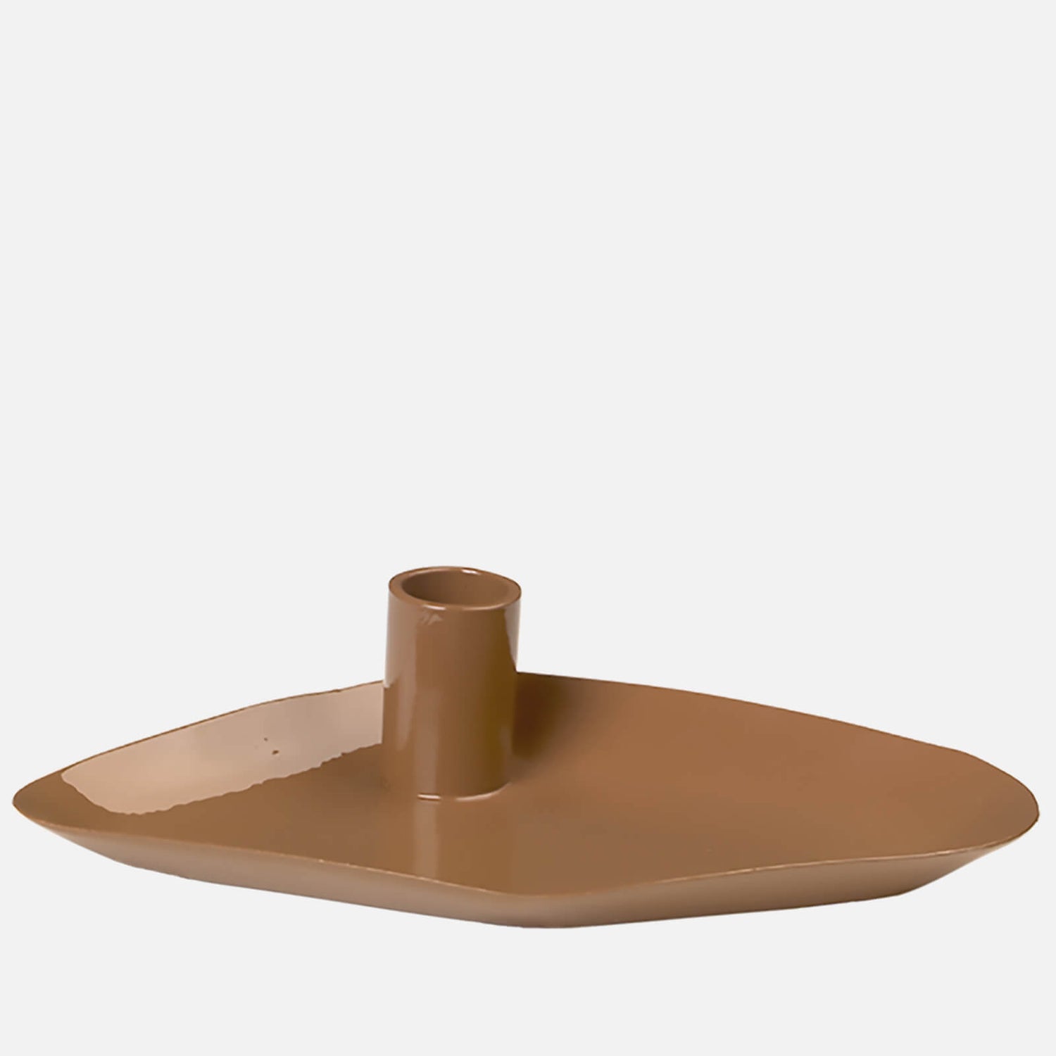 Broste Copenhagen Mie Mini Iron Candle Plate - Caramel Brown