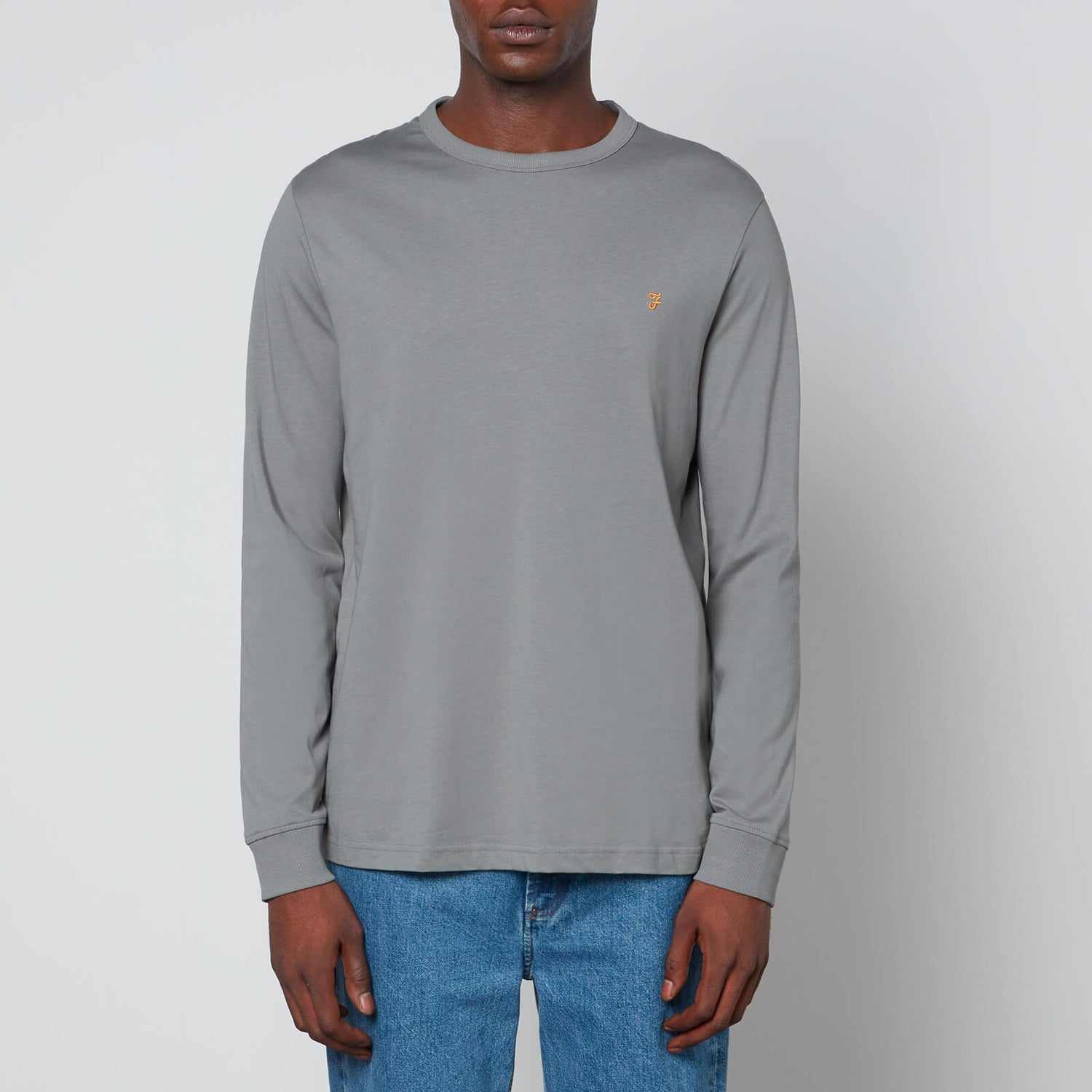 Farah Worthington Long Sleeve Organic Cotton-Jersey T-Shirt - S