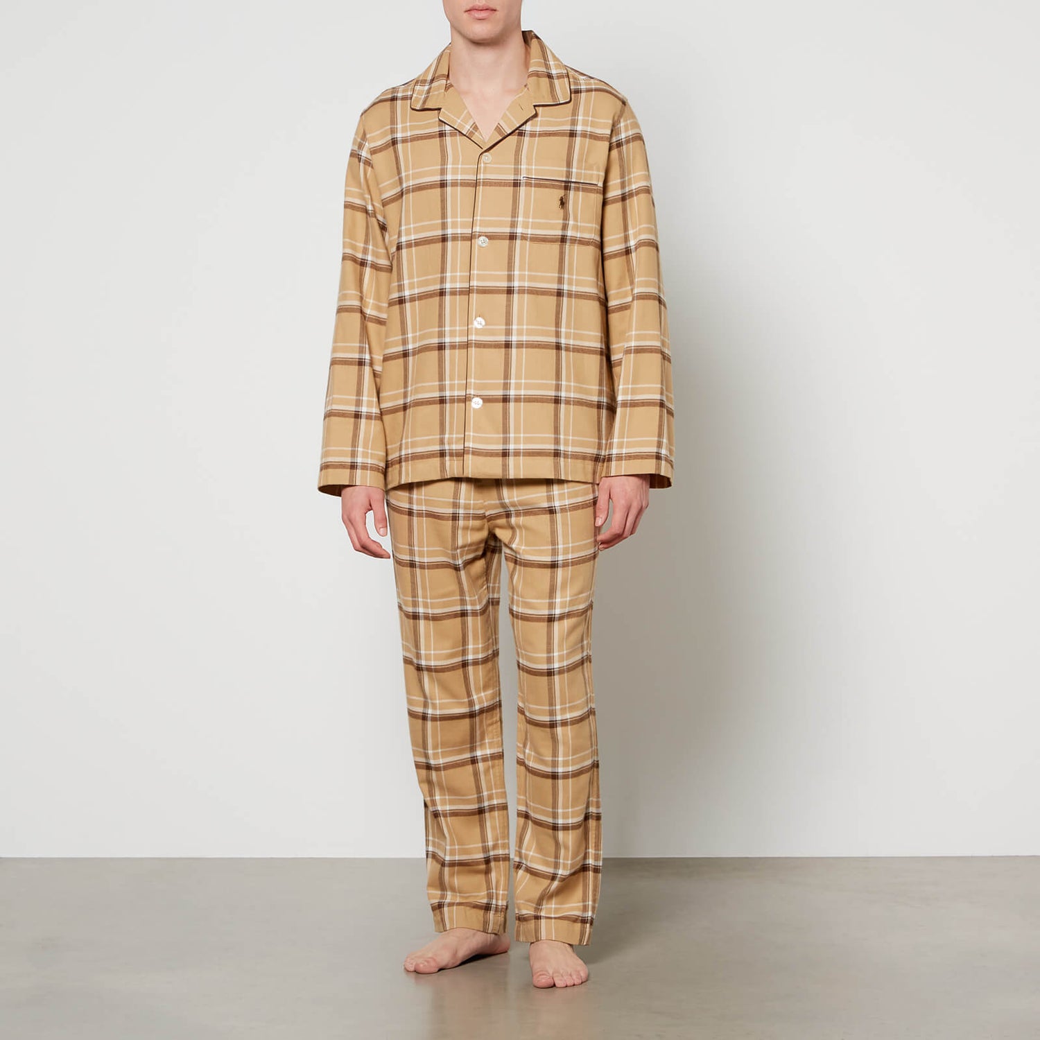 Polo Ralph Lauren Brushed-Cotton Shirt and Trousers Pyjama Set - S