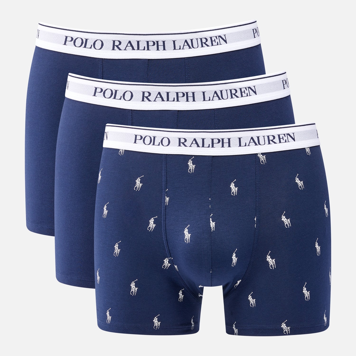 Polo Ralph Lauren 3er-Pack klassische Boxer Briefs - Navy/Navy Allover/Navy