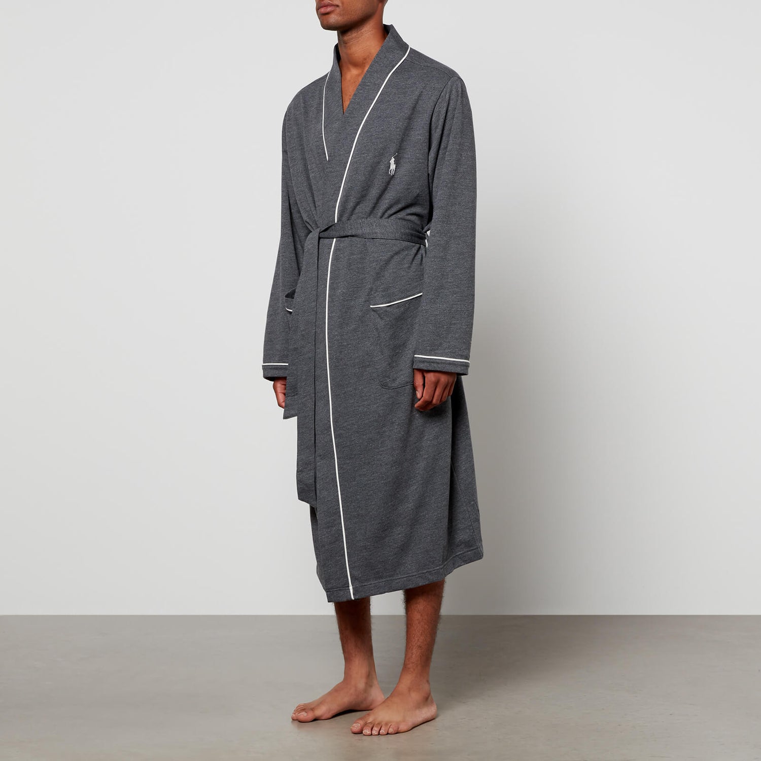 Polo Ralph Lauren Cotton-Blend Jersey Robe - S/M
