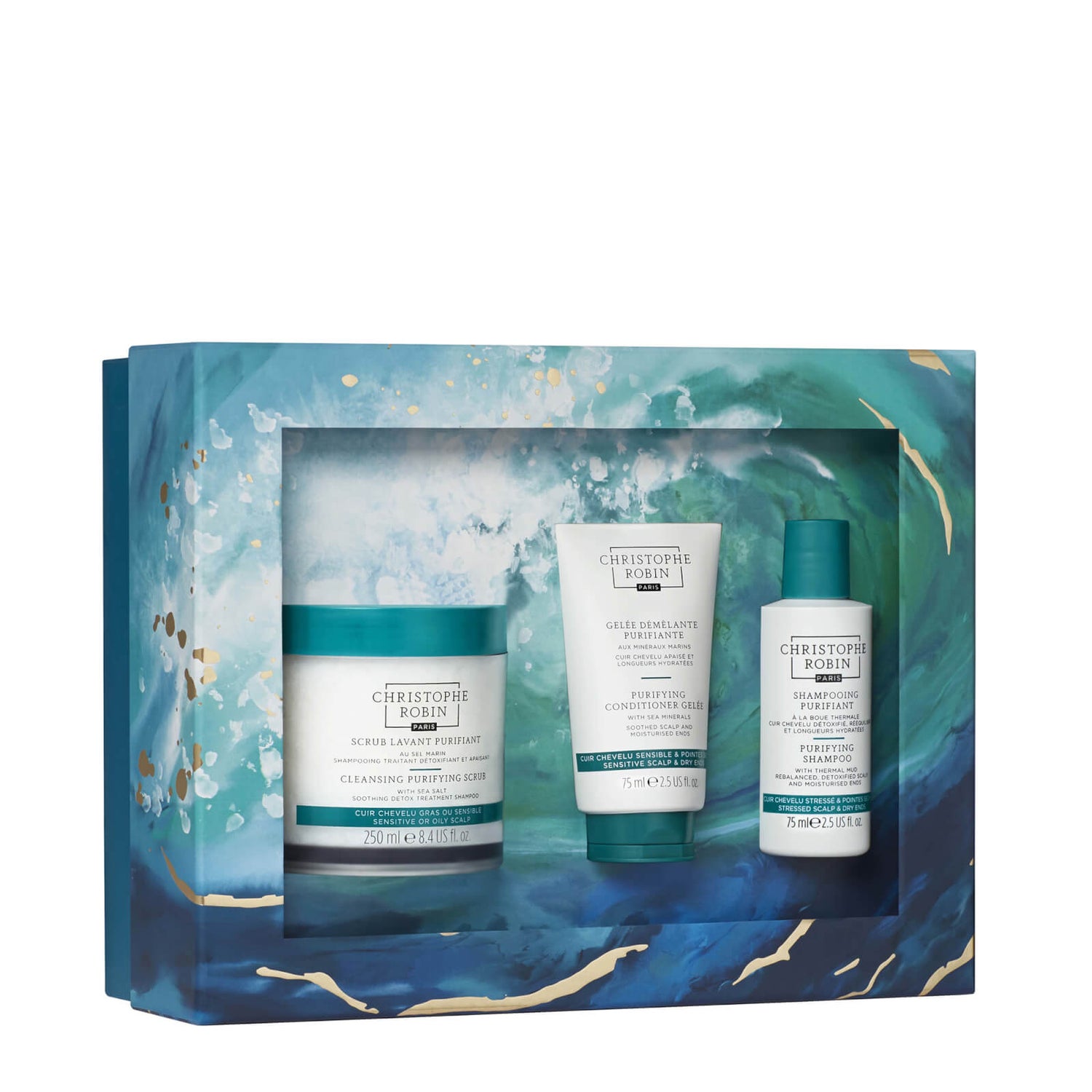 Christophe Robin Hair Detox Ritual Set (Worth £62.00)