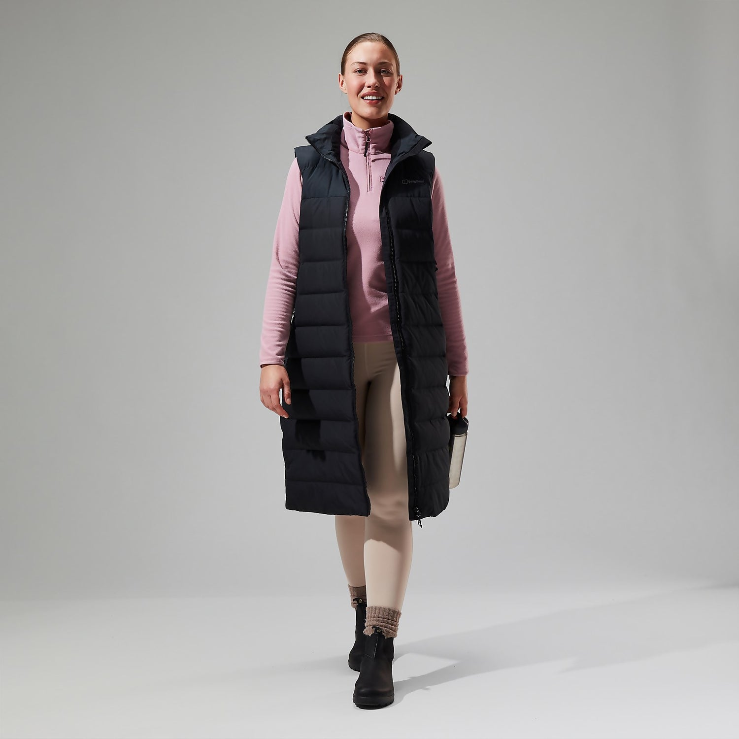 Womens insulated on sale long jacket