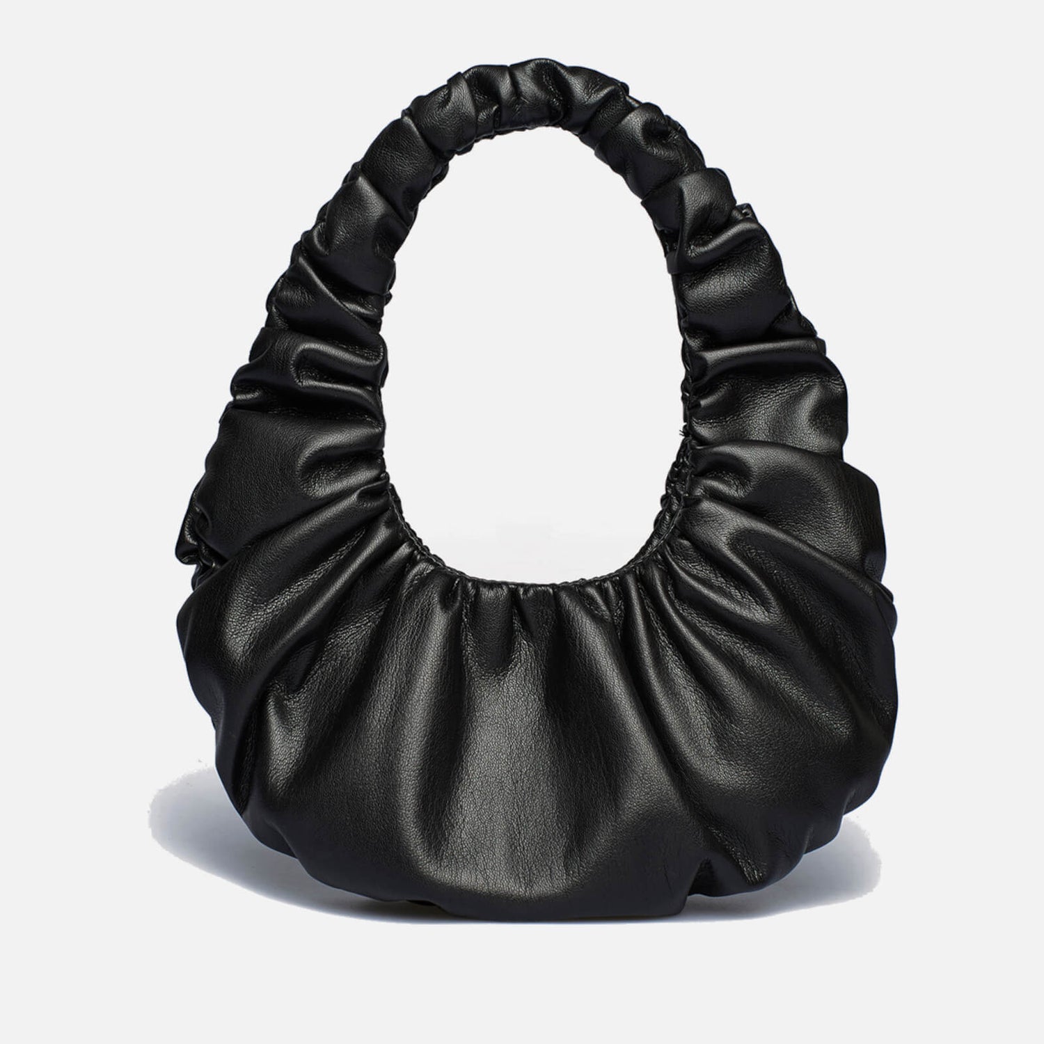 Nanushka Mini Anja Ruched Faux Leather Bag