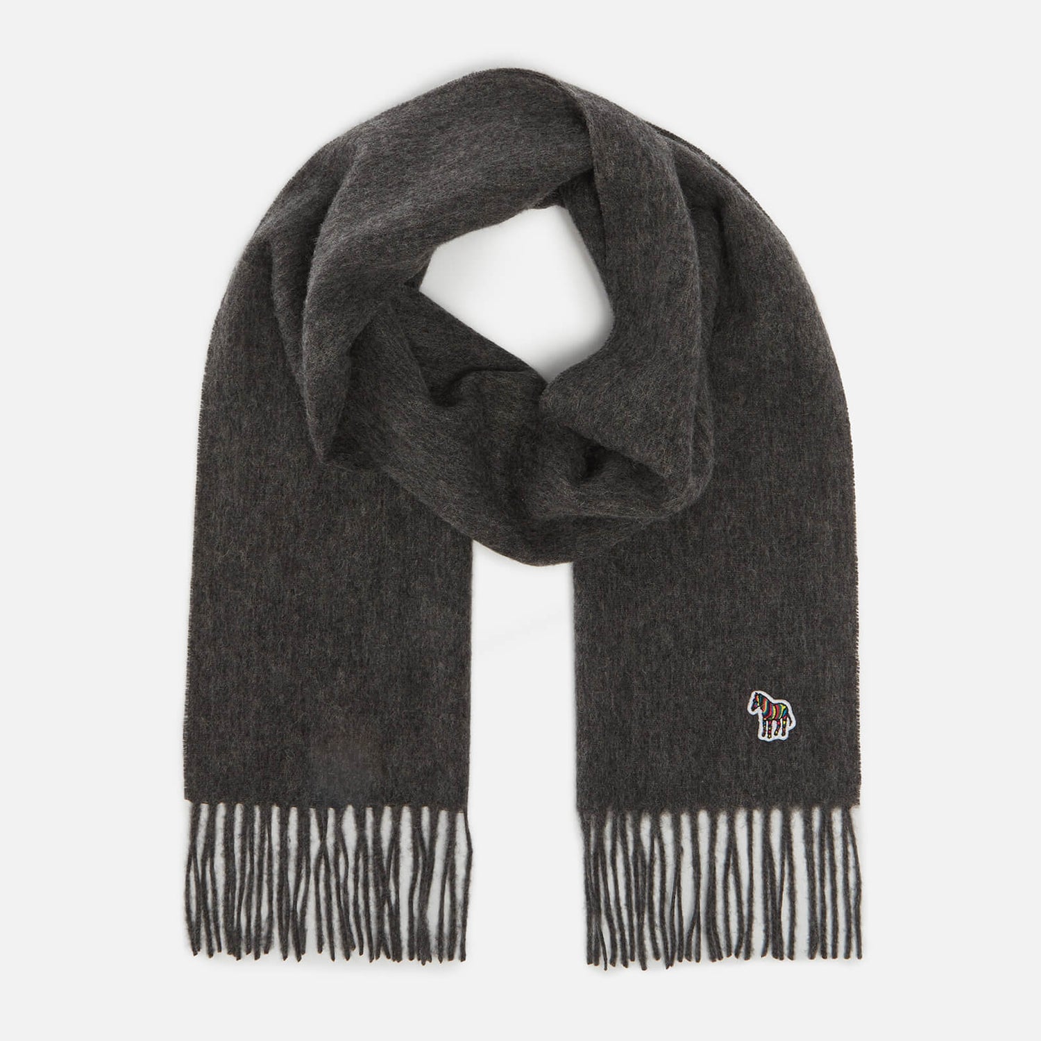 PS Paul Smith Logo-Patch Lambwool Scarf