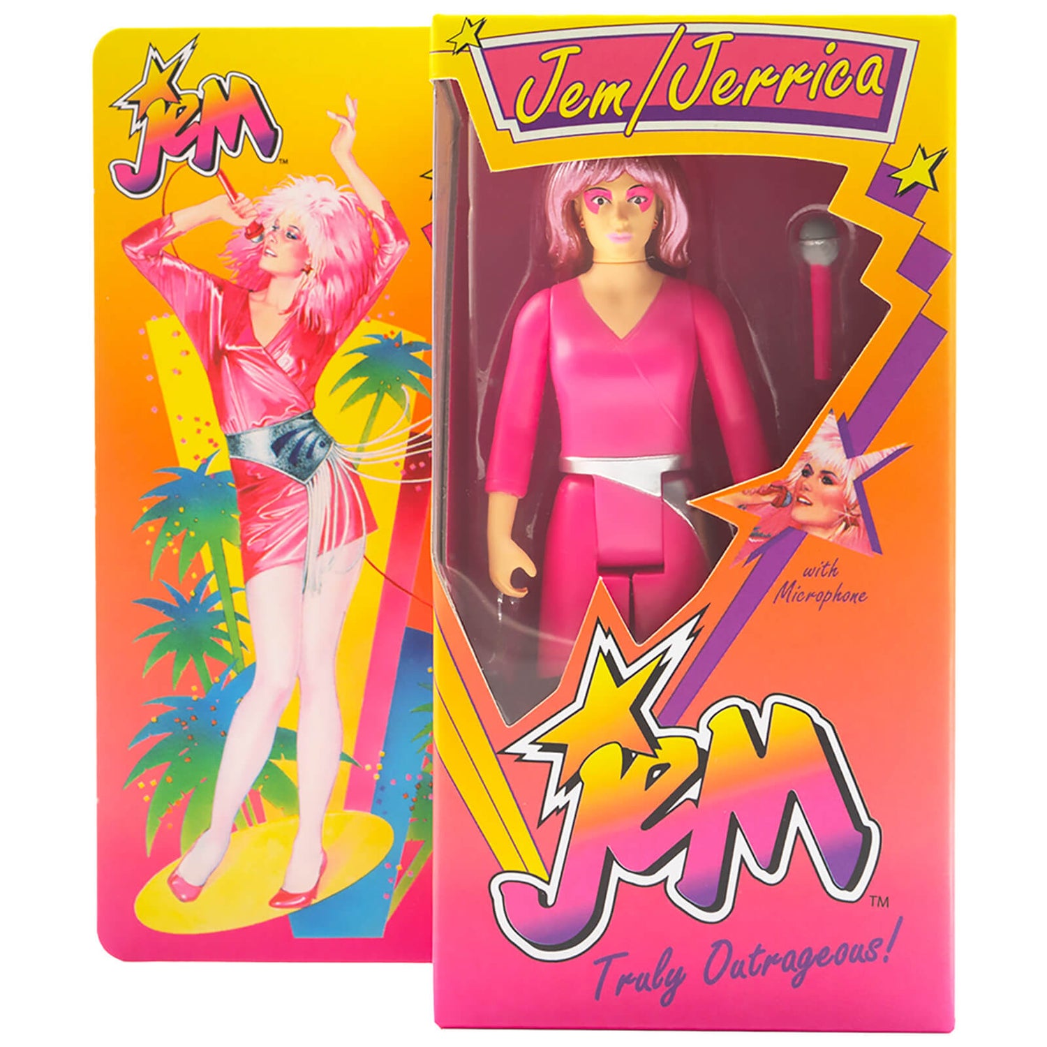 Jem and The Holograms ReAction Figure - Jem (Neon Retro Box)