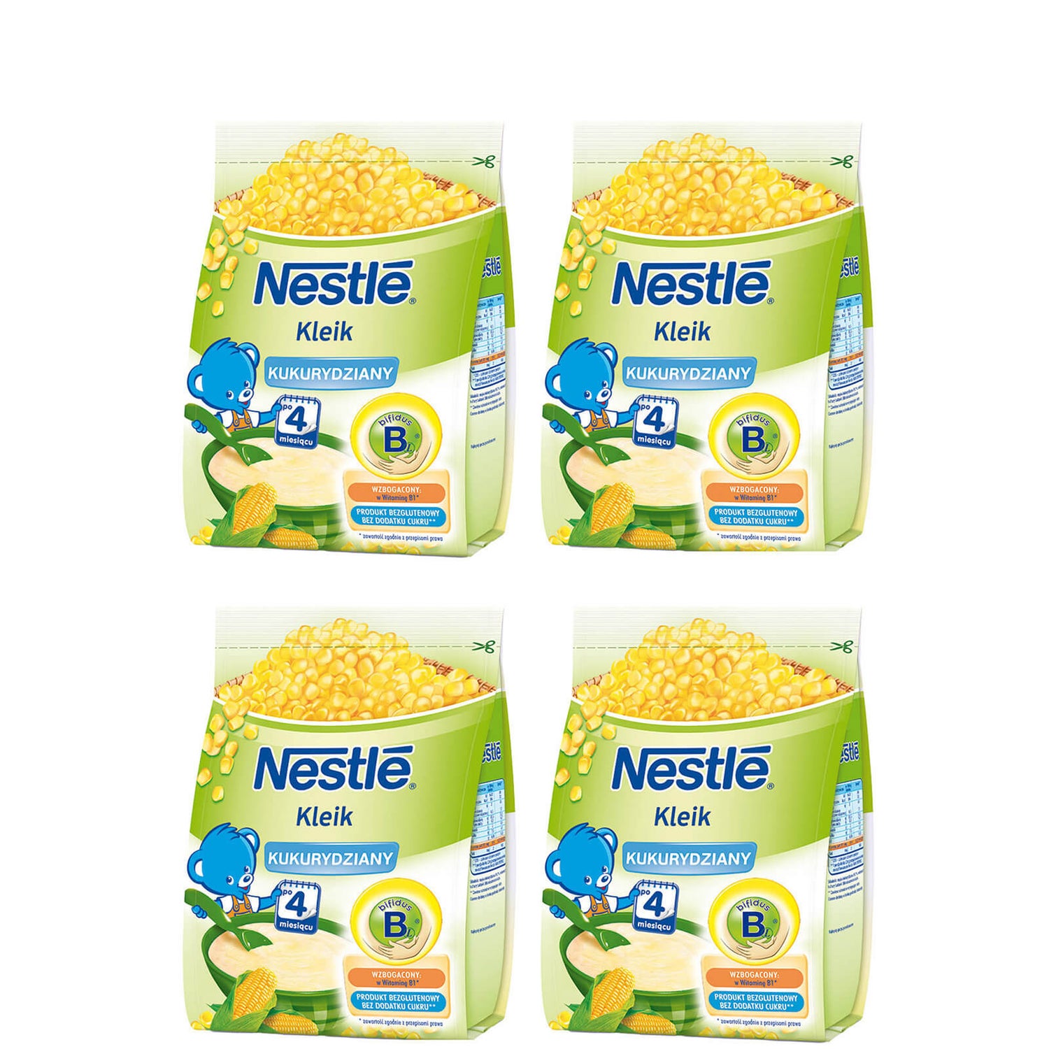 Zestaw Nestlé Kleik kukurydziany - 4 x 160g