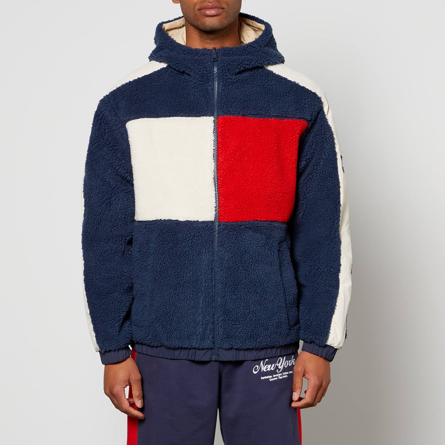 Tommy Jeans Reversible Sherpa and Shell Jacket - XL