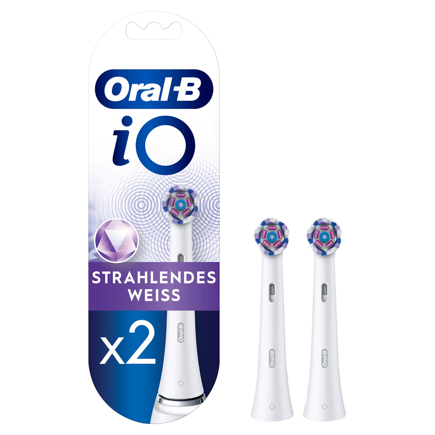 Oral-B Aufsteckbürsten iO Strahlendes Weiß, 2 Stück