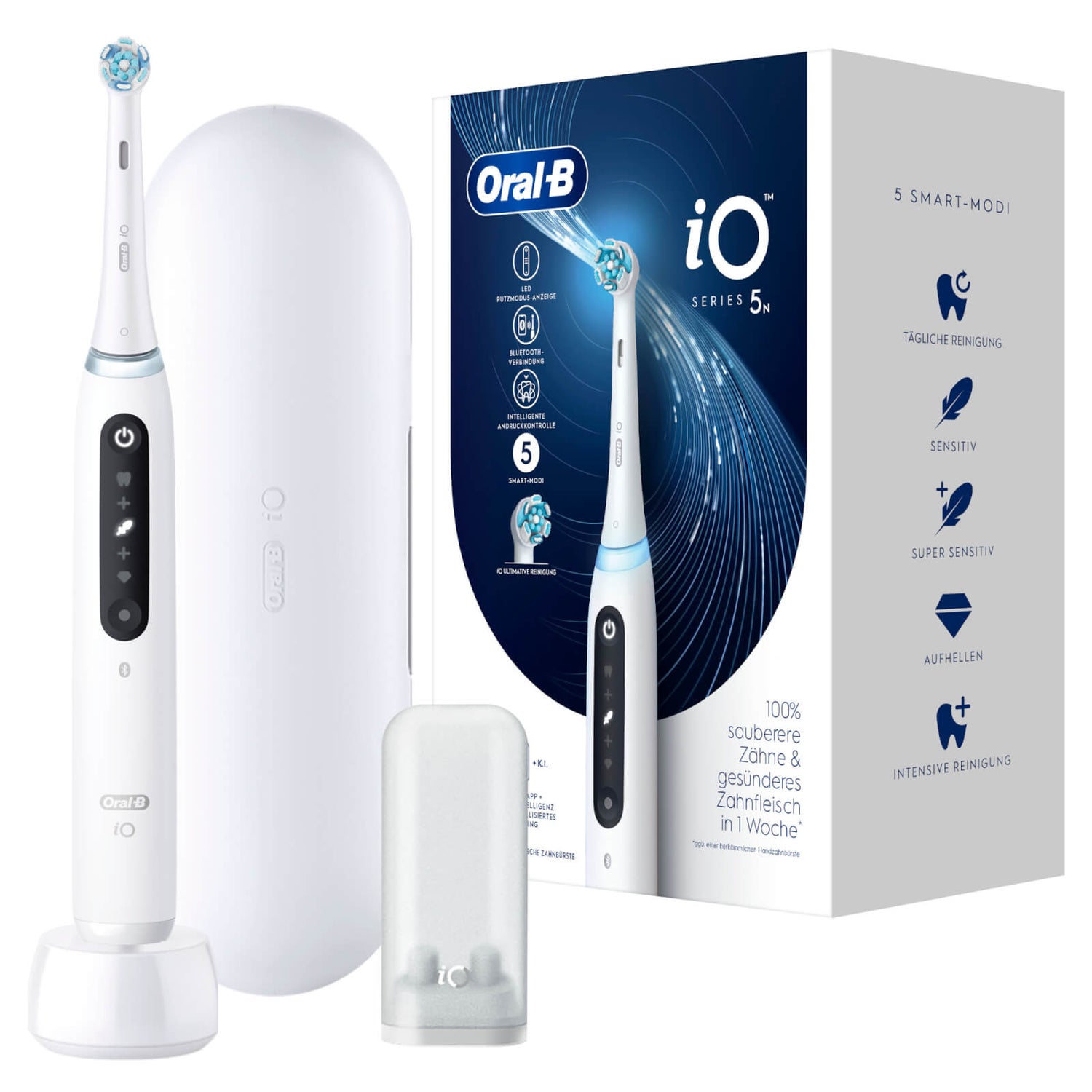 Oral-B iO Series 5 Elektrische Zahnbürste Quite White