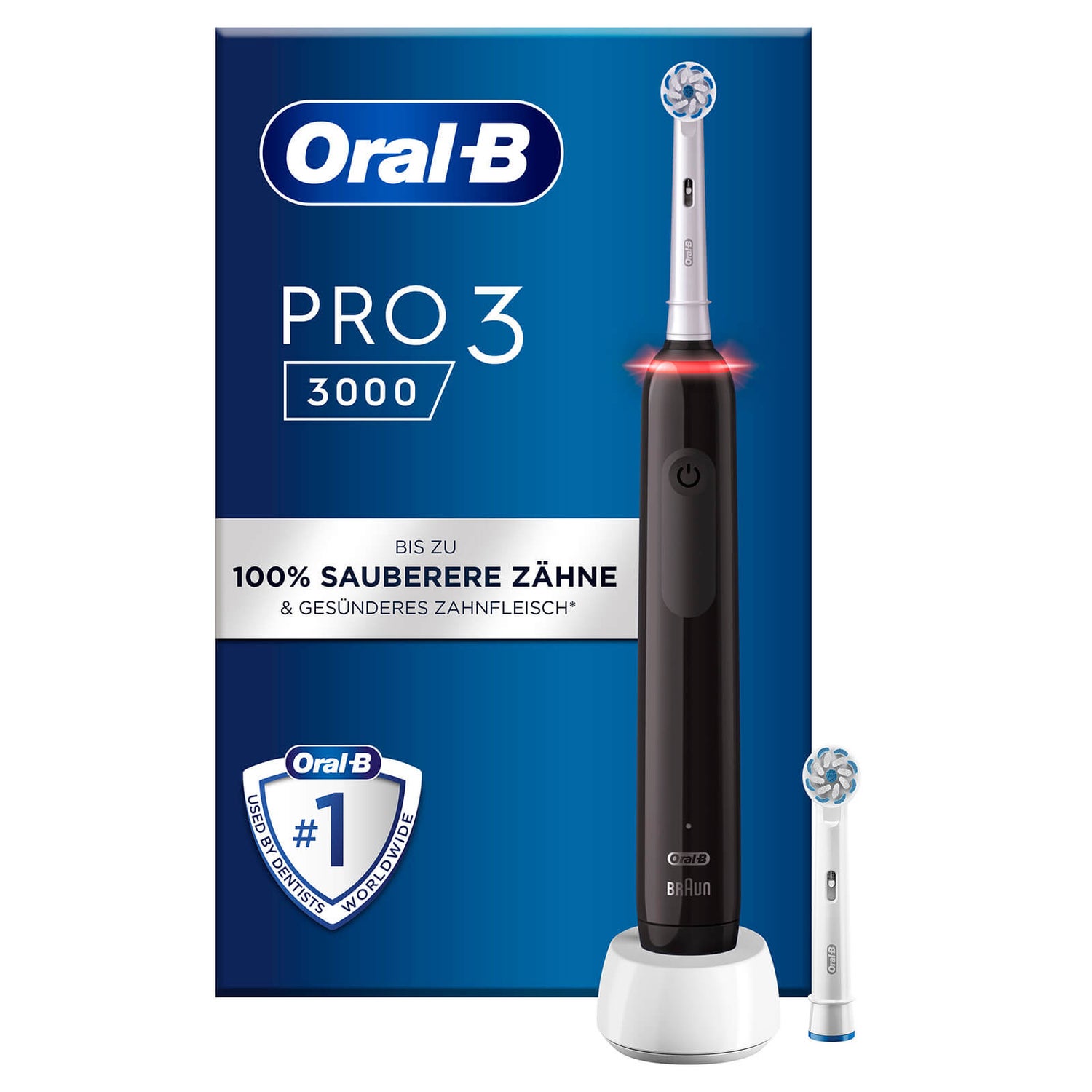 [Zahnarztpraxis-Angebot] Oral-B Pro3 3000 Sensitive Clean Elektrische Zahnbürste Black