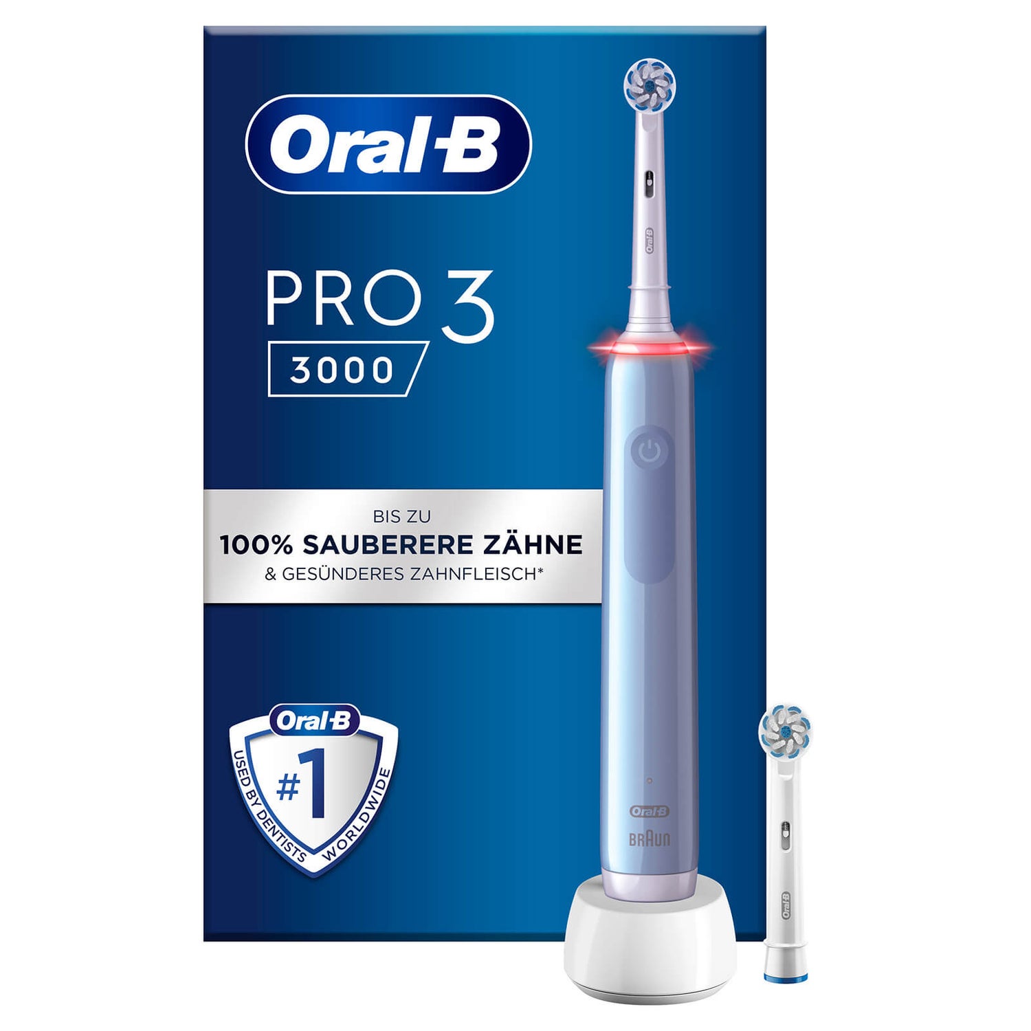 [Zahnarztpraxis-Angebot] Oral-B Pro3 3000 Sensitive Clean Elektrische Zahnbürste Blue