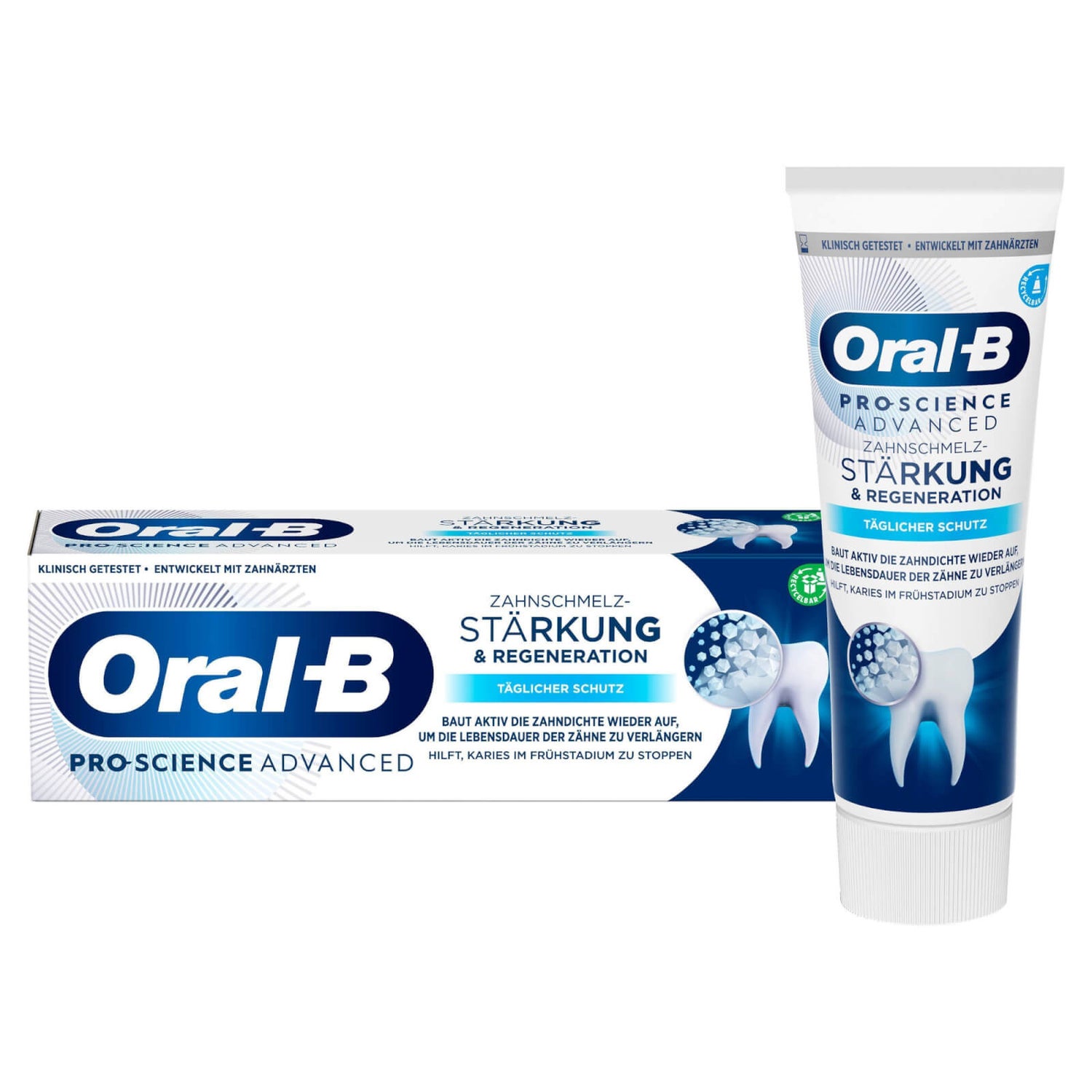 Oral-B PRO-SCIENCE ADVANCED Zahnschmelzstärkung & -regeneration Täglicher Schutz Zahncreme 75ml