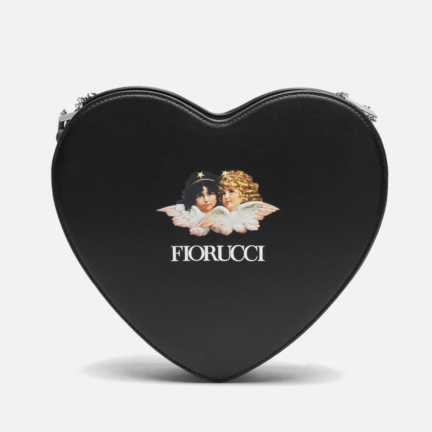 Fiorucci Angels Heart Embellished Faux Leather Bag