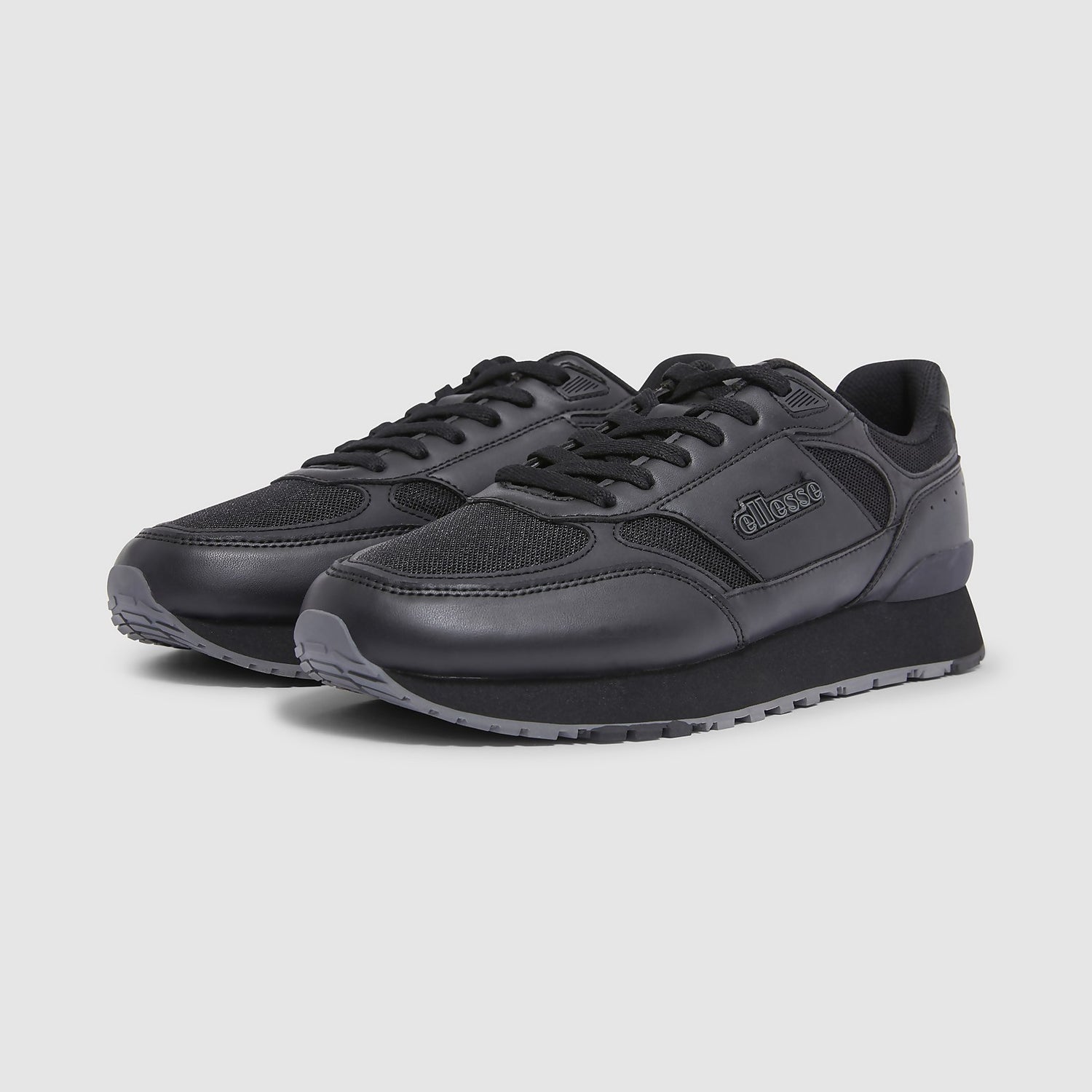 Men s Gara Runner Trainer Black Reflective Ellesse