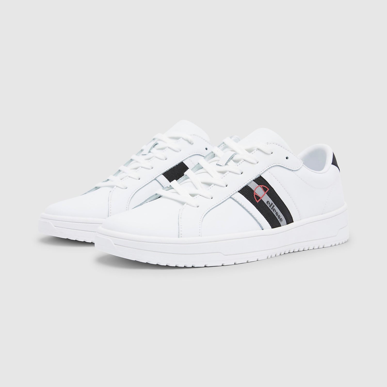 Ellesse white trainers discount