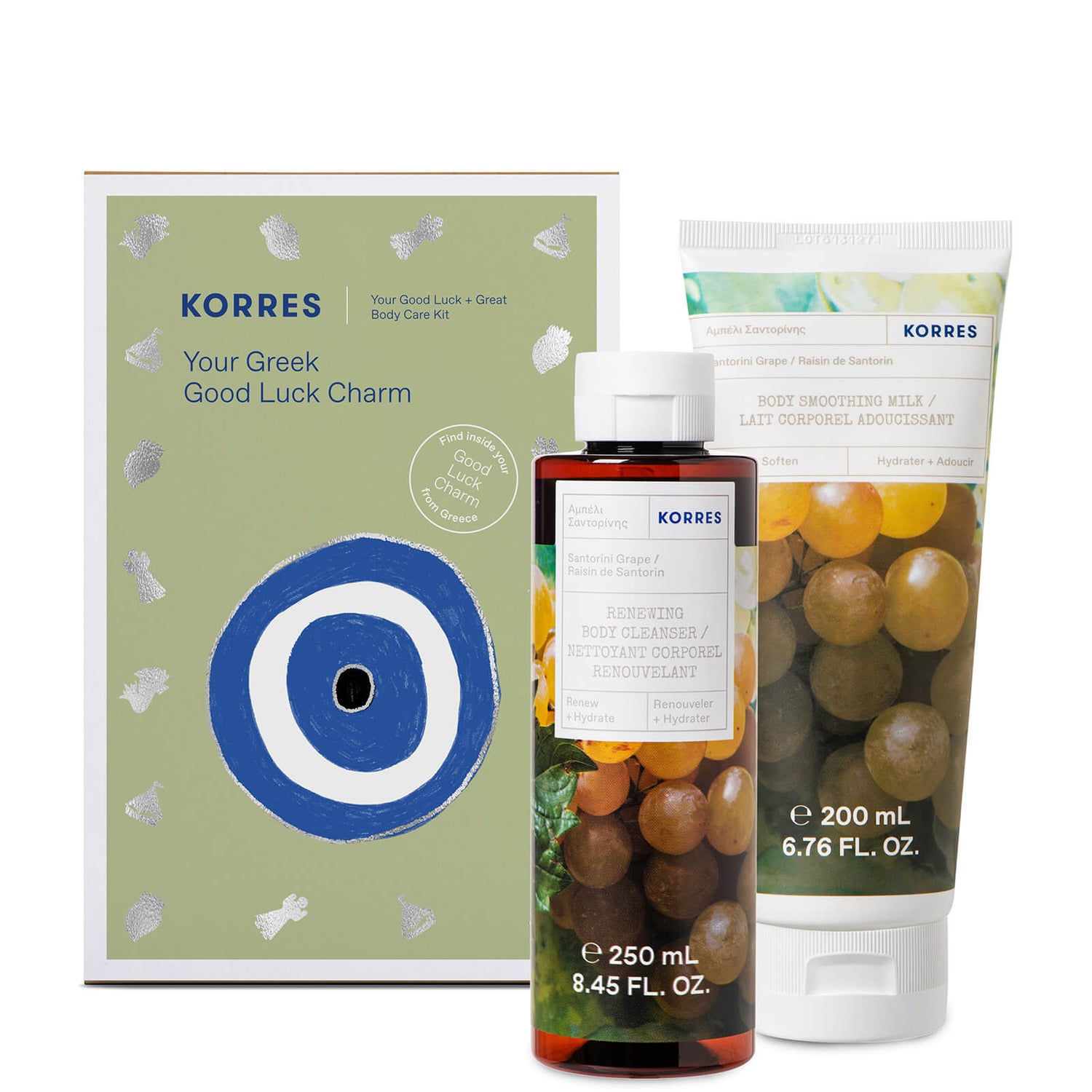 Korres Winter's Favorites White Blossom Shower Gel and Body Milk Set