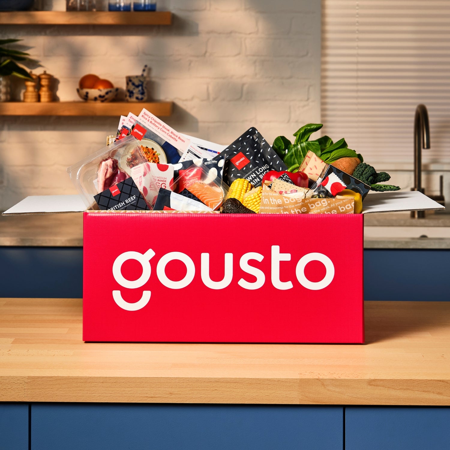 Gousto - '65% off your first box and 35% off the rest of your first month'