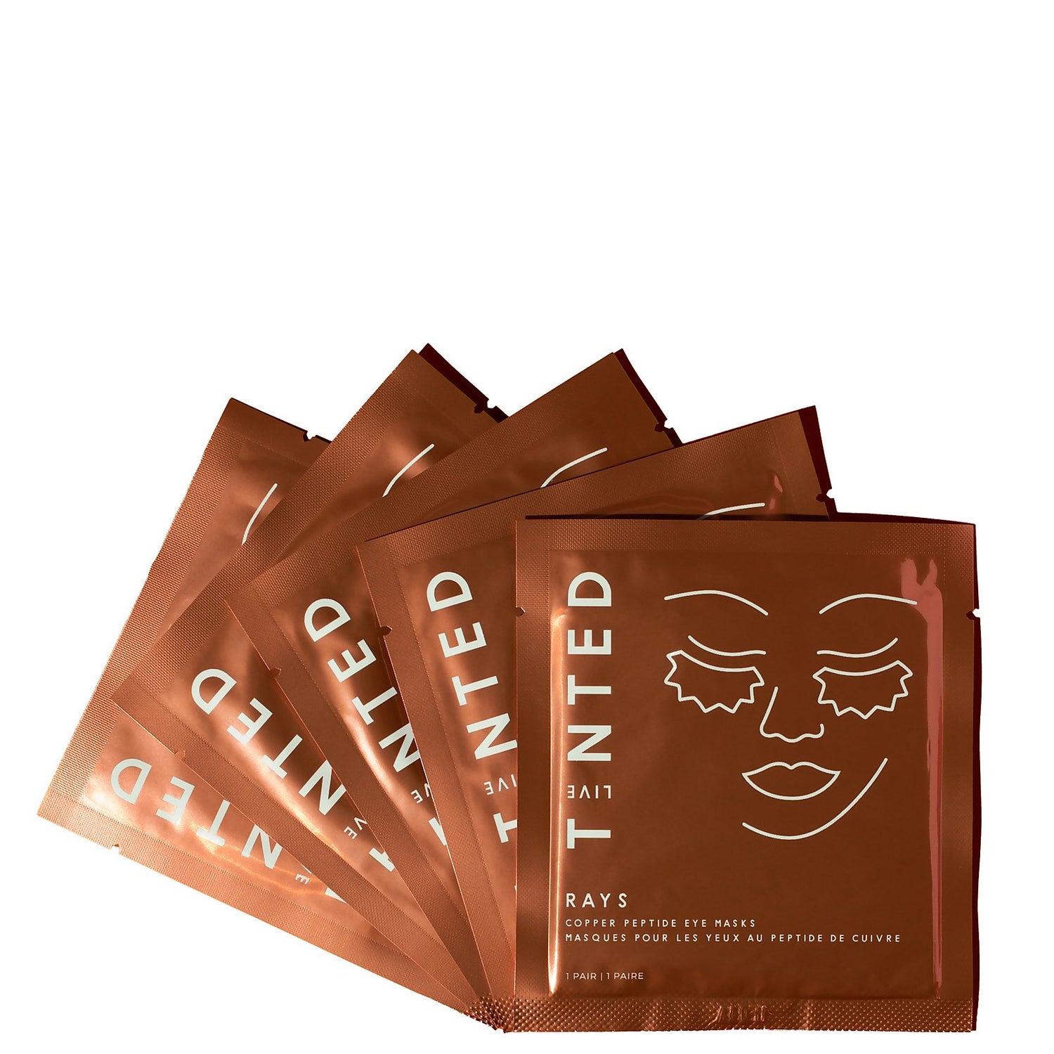 LIVE TINTED Rays Copper Eye Mask New Small Box