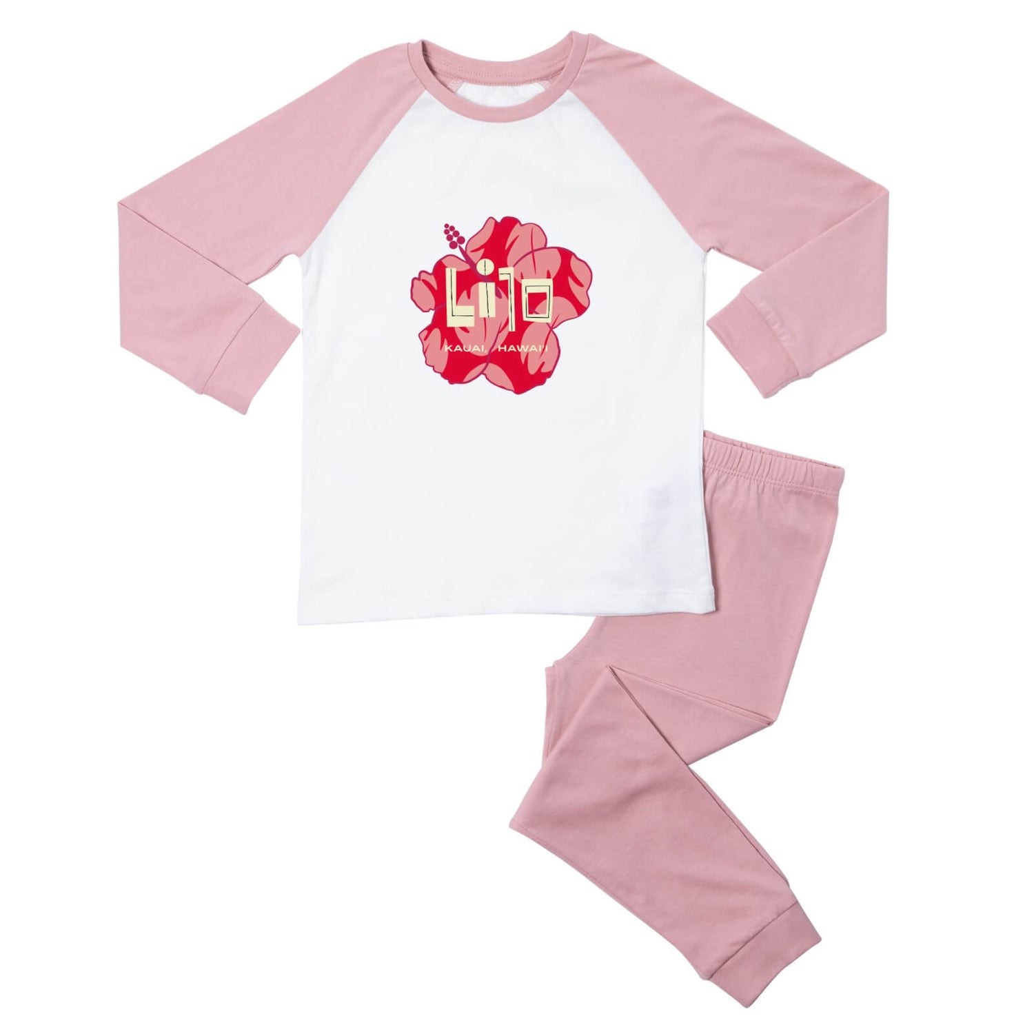 Pyjama pour enfant Disney Lilo et Stitch - Lilo Floral Rose Blanc