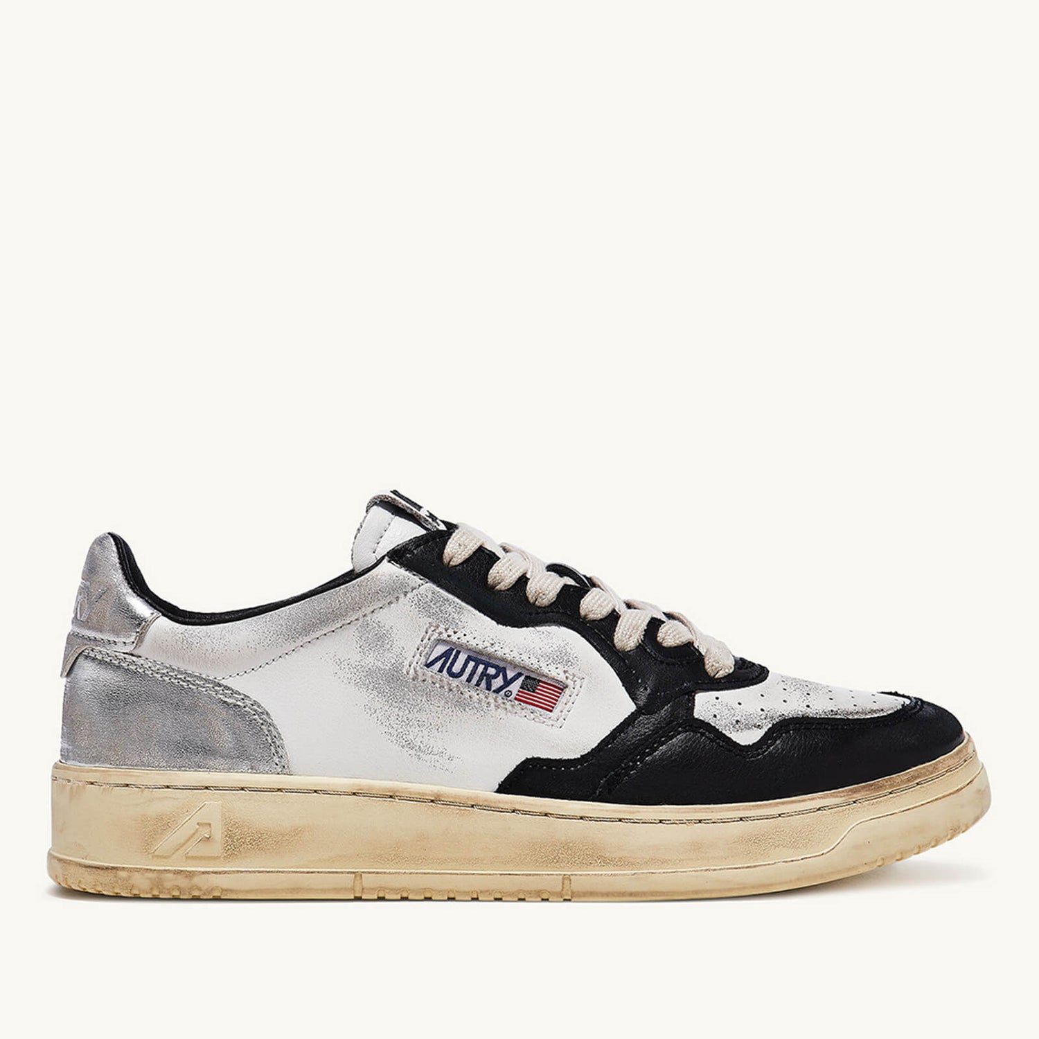 Autry Medalist Super Vintage Leather Trainers