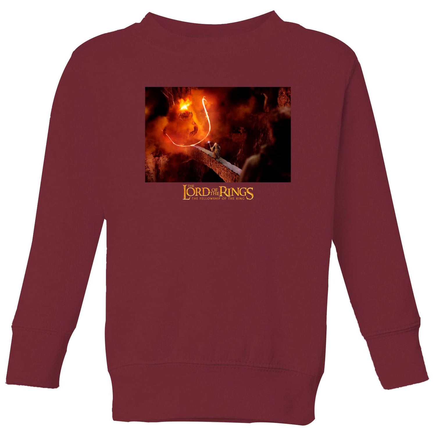 Lord Of The Rings You Shall Not Pass Kids' Sweatshirt - Burgundy