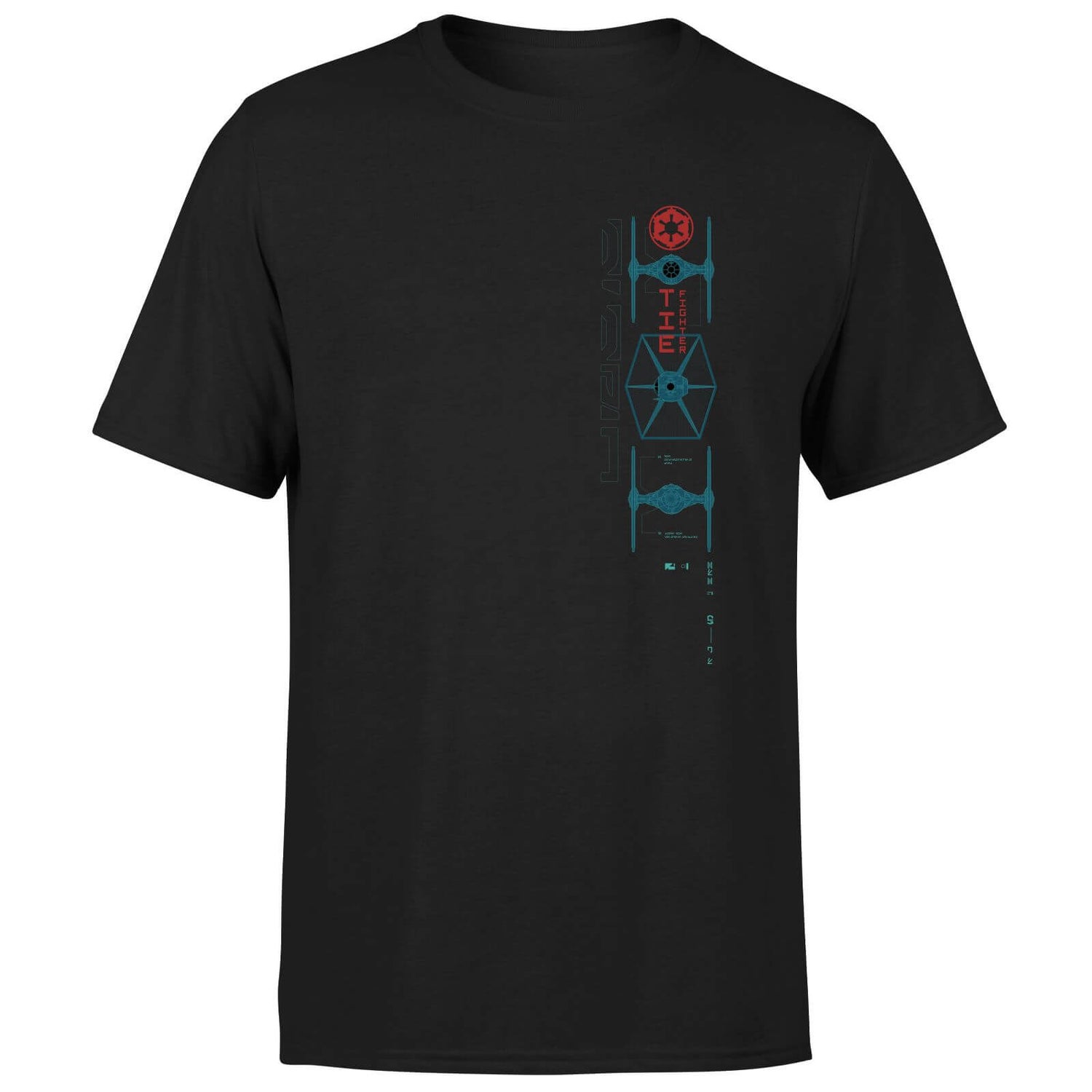 Star Wars Andor Tie Fighter Strip Unisex T-Shirt - Black
