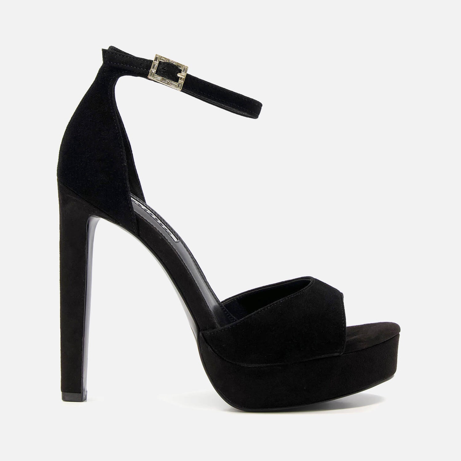 Dune Mascot Suede Platform Heeled Sandals