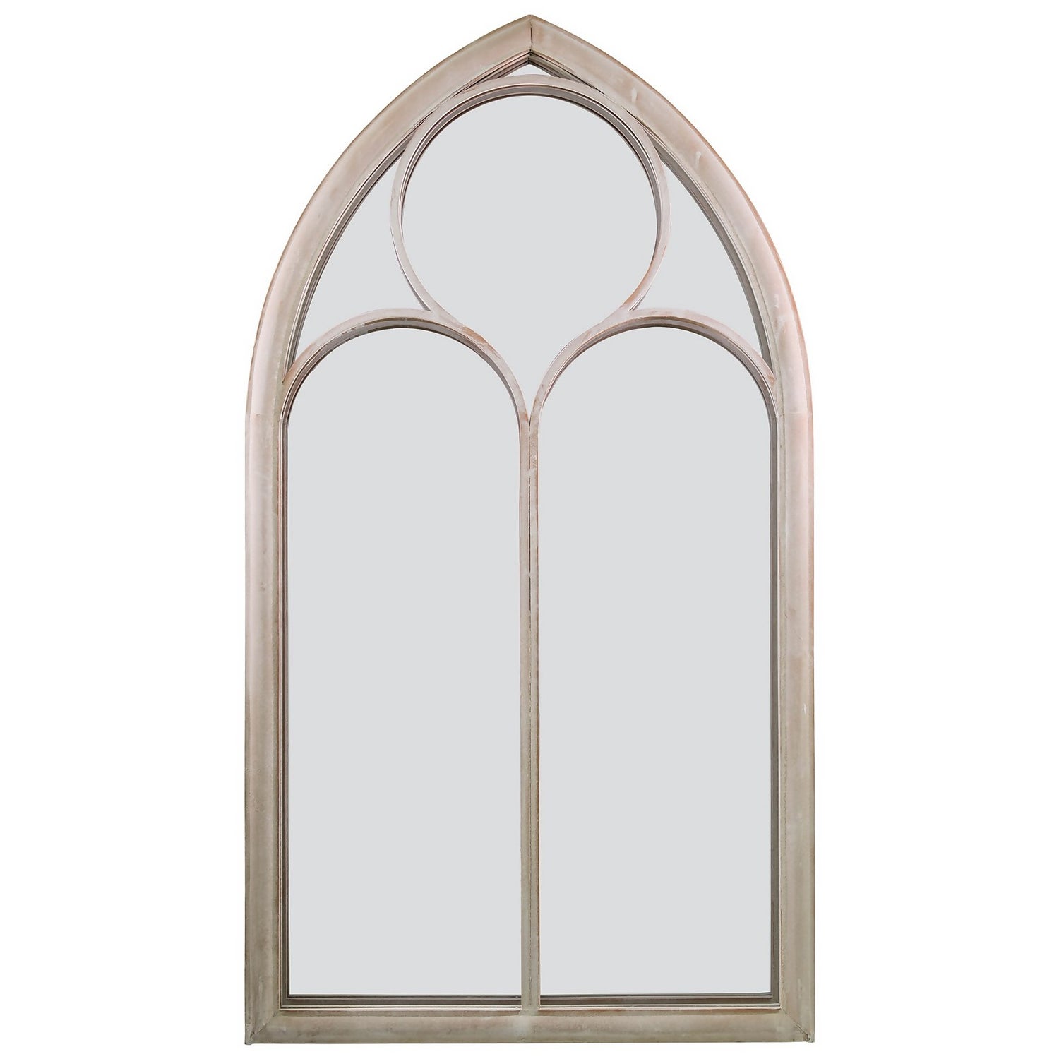 MirrorOutlet Somerley Chapel Arch Metal Garden Mirror 112x61cm