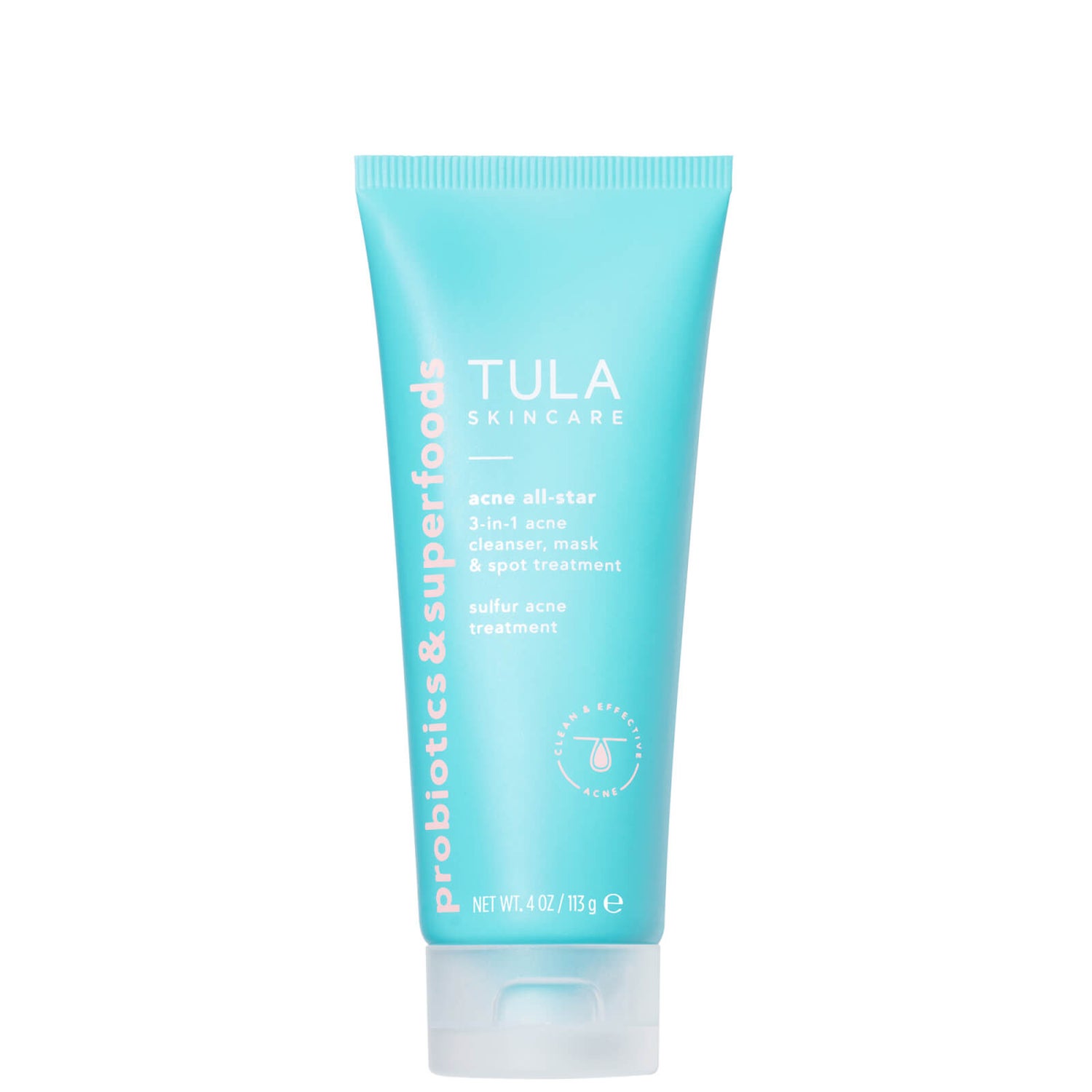 TULA Skincare Acne All-Star 3-in-1 Acne Cleanser, Mask and Spot Treatment 20ml