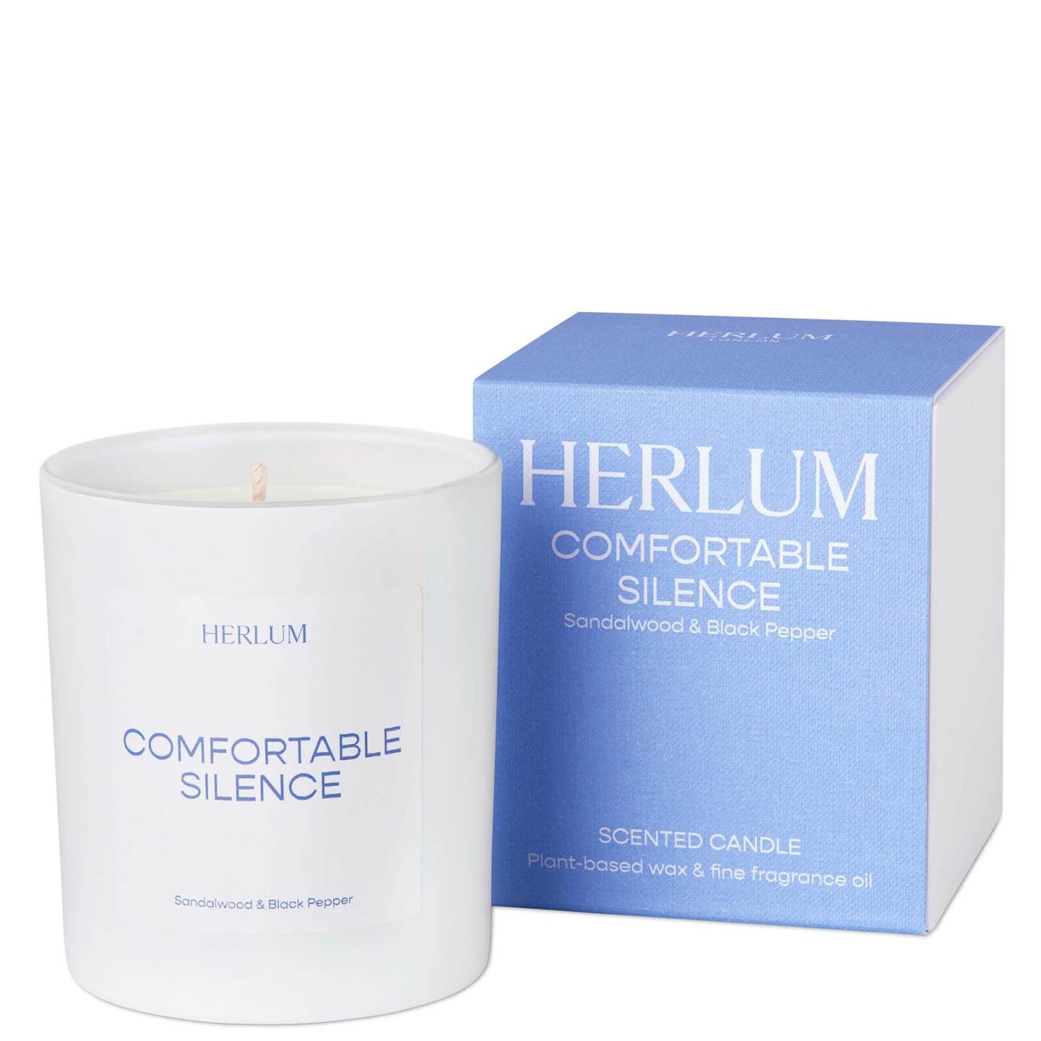 Herlum Comfortable Silence Candle - Sandalwood and Black Pepper 220g