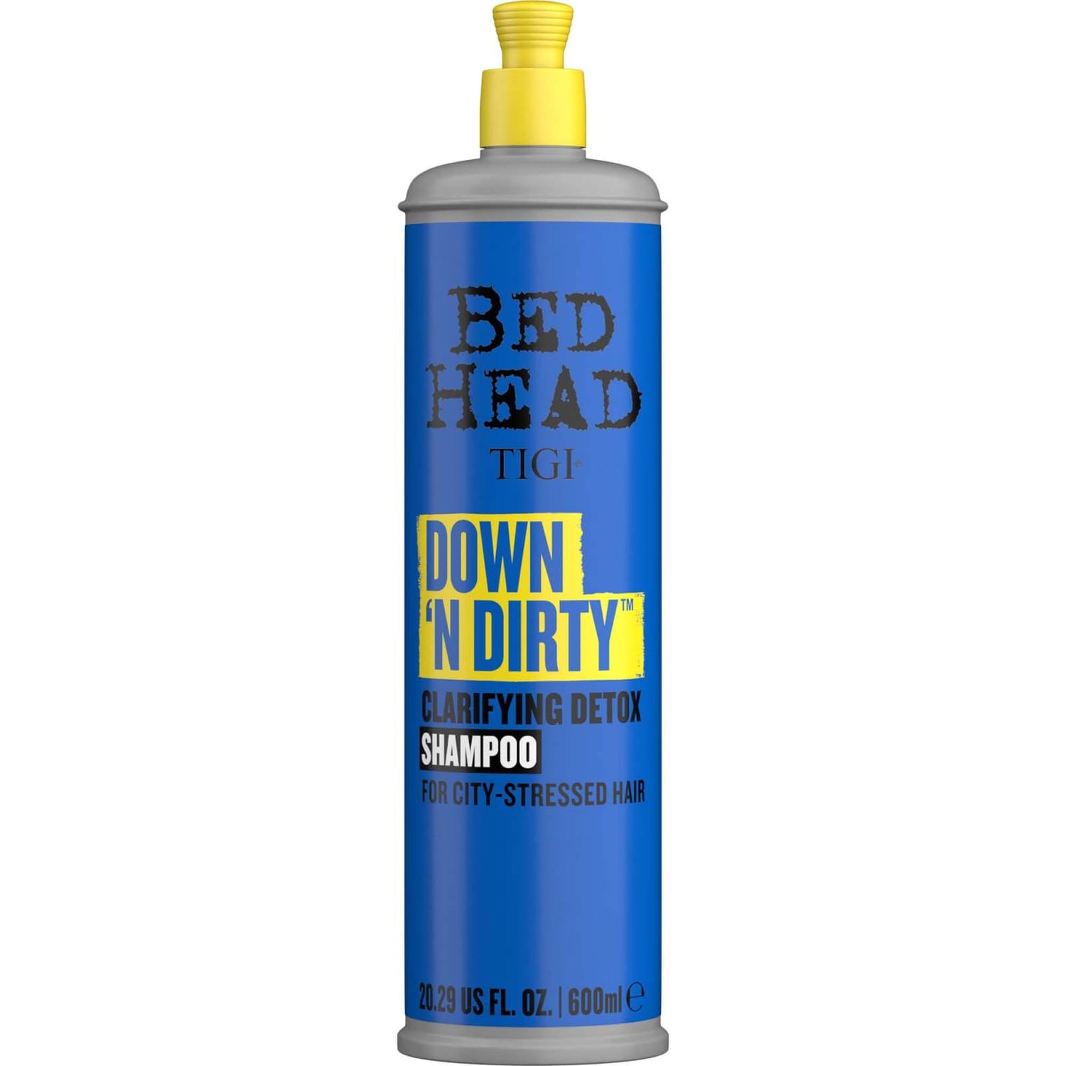 Bed Head by TIGI Down N' Dirty Clarifying Detox Shampoo for cleansing 600ml
