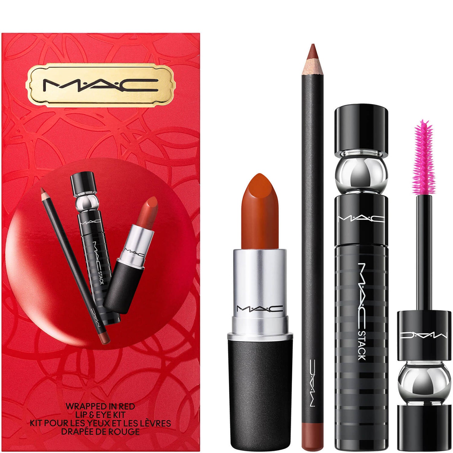 MAC Wrapped In Red Lip and Eye Kit (Worth 78€)