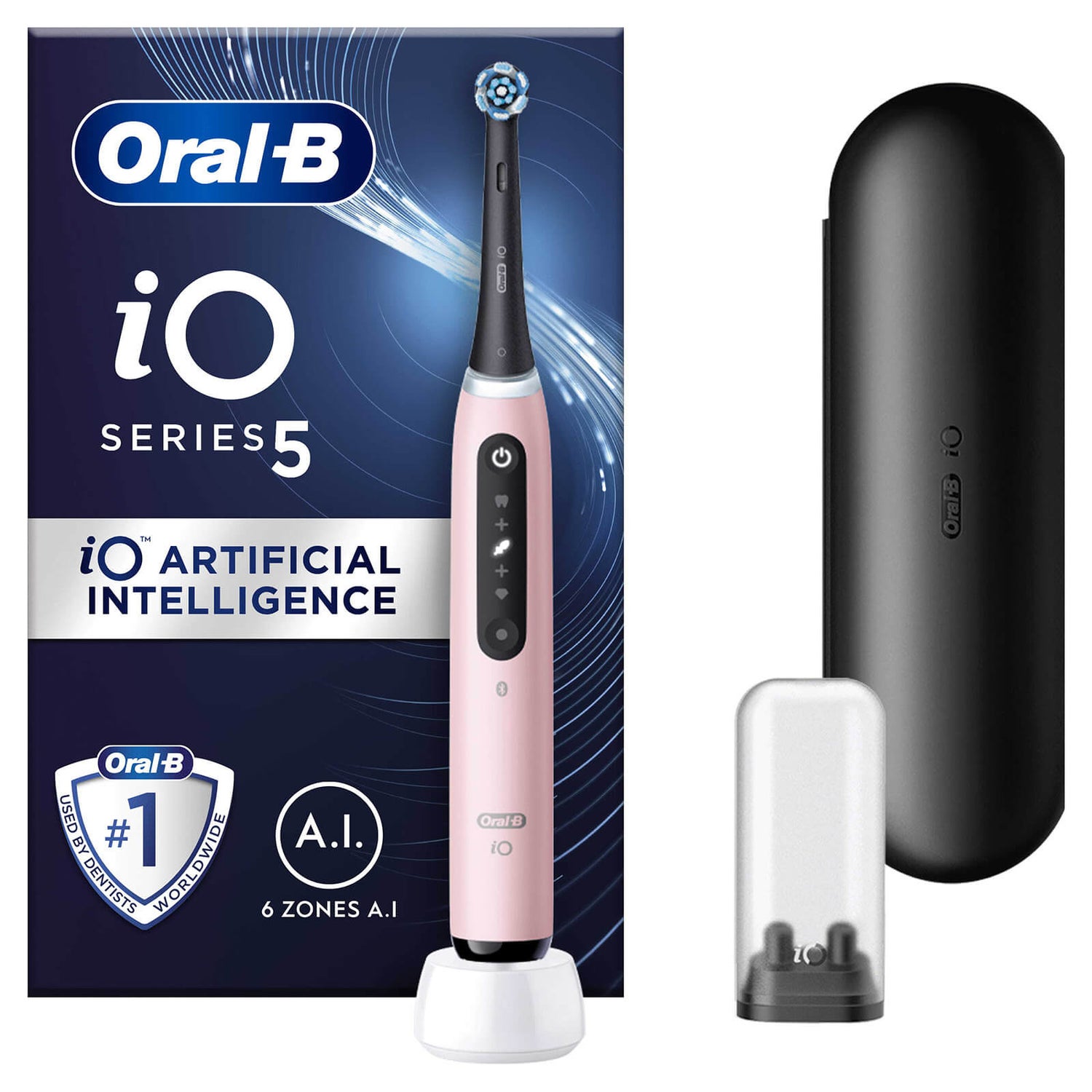 Oral B iO5 Pink Electric Toothbrush Designed By Braun