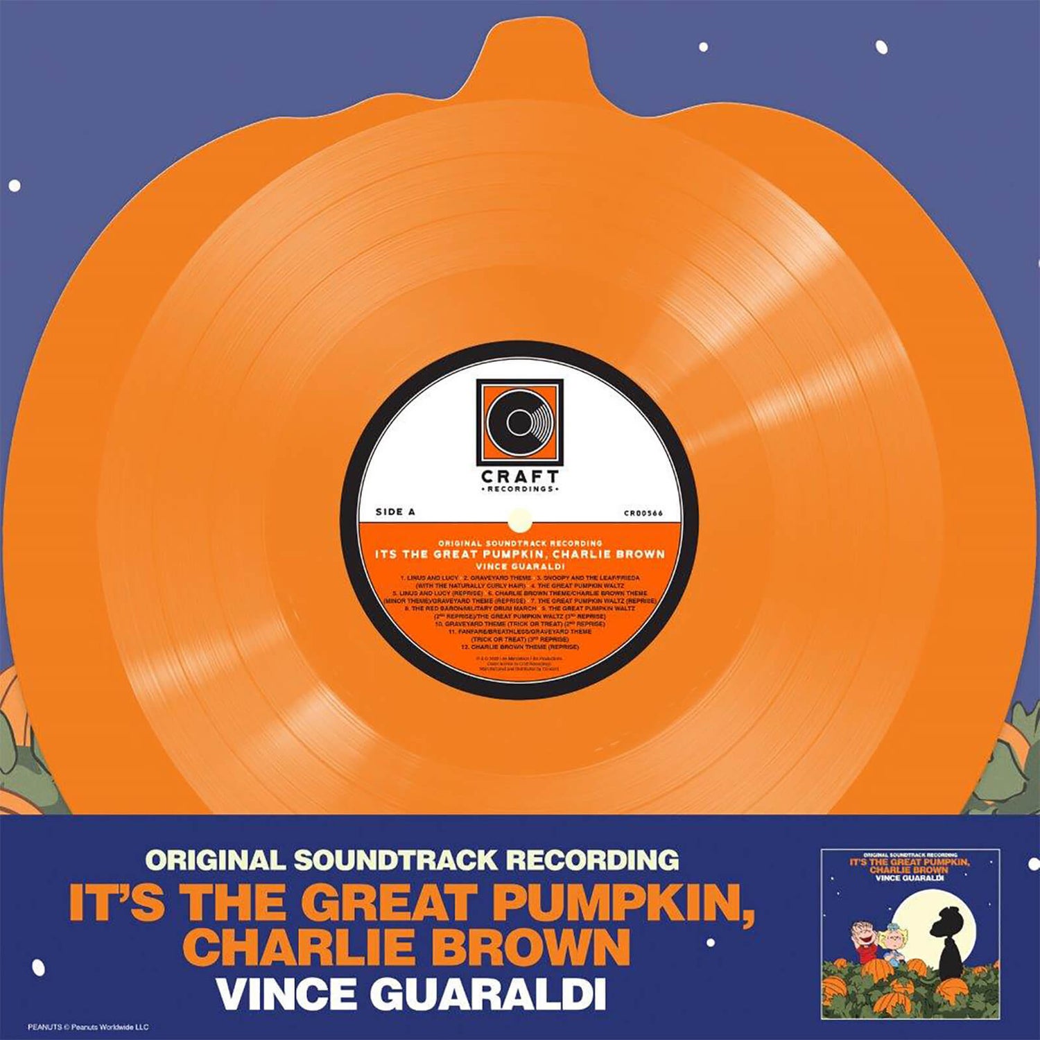 It's The Great Pumpkin, Charlie Brown - Limited Edition Pumpkin Shaped Coloured Vinyl