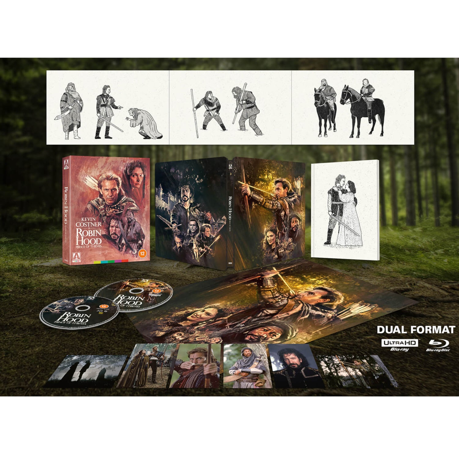 Robin des Bois : Le Prince des Voleurs Steelbook Deluxe 4K Ultra HD - Edition limitée exclusivité Zavvi (Blu-ray inclus)