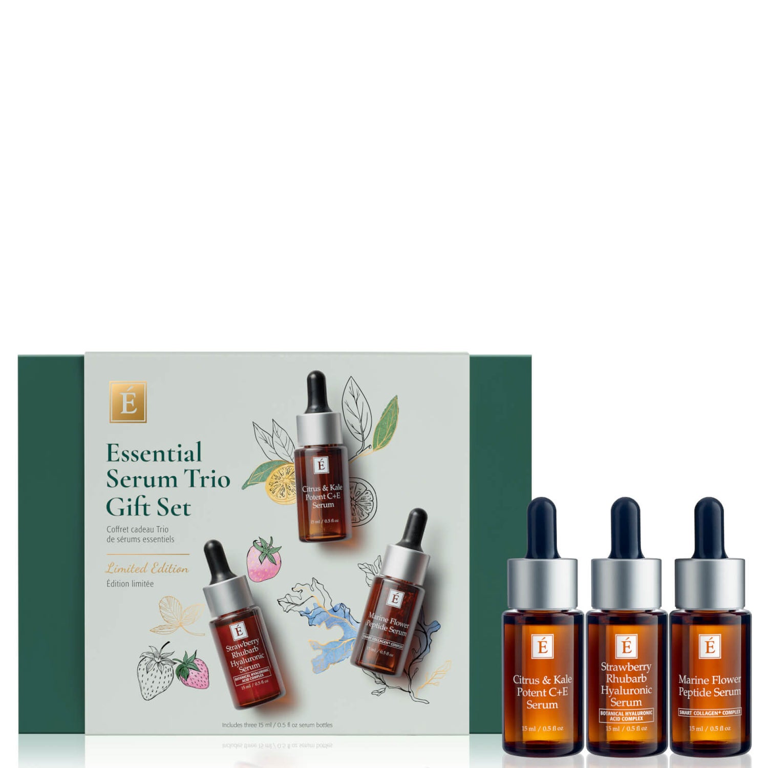 Eminence Organic Skin Care Essential Serum Trio Limited Edition Gift Set