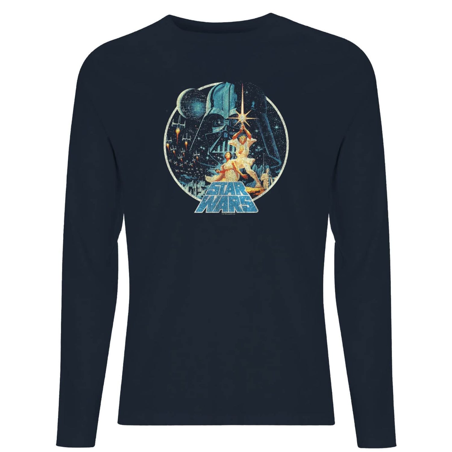 Camiseta de manga larga Classic Vintage Victory para hombre de Star Wars - Azul marino