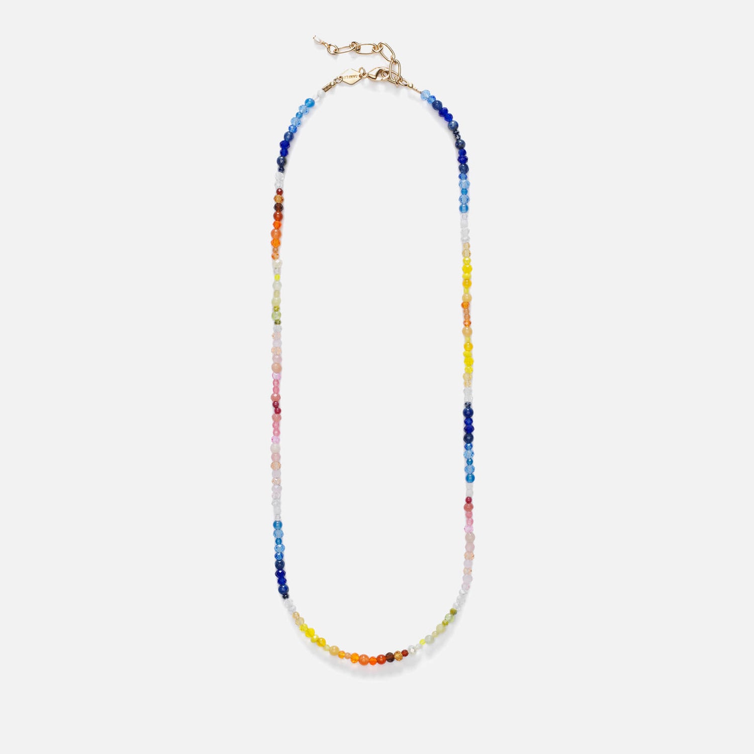 Anni Lu Gili Bead, Multi-Stone and Gold-Plated Necklace