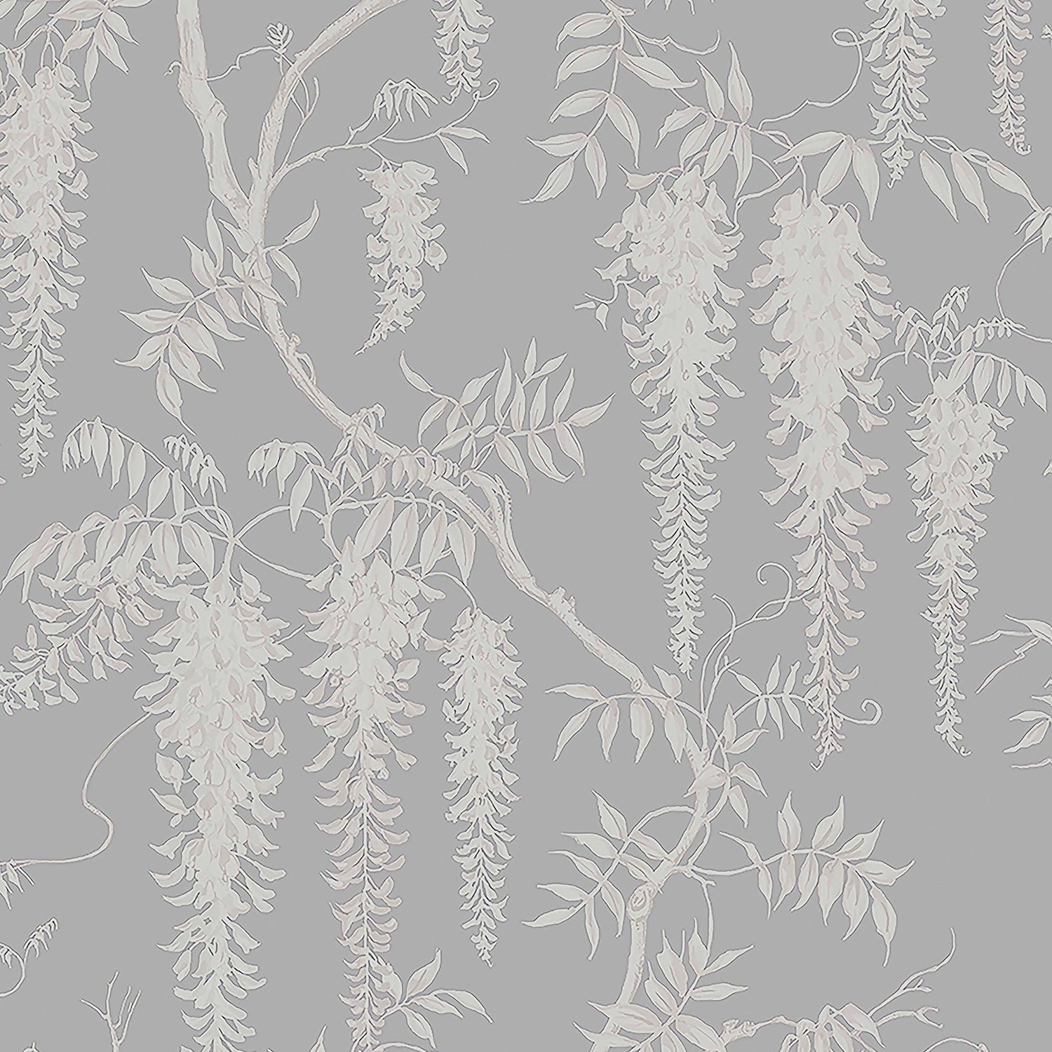 Belgravia Decor Azzurra Metallic Leaf Silver Wallpaper | Homebase