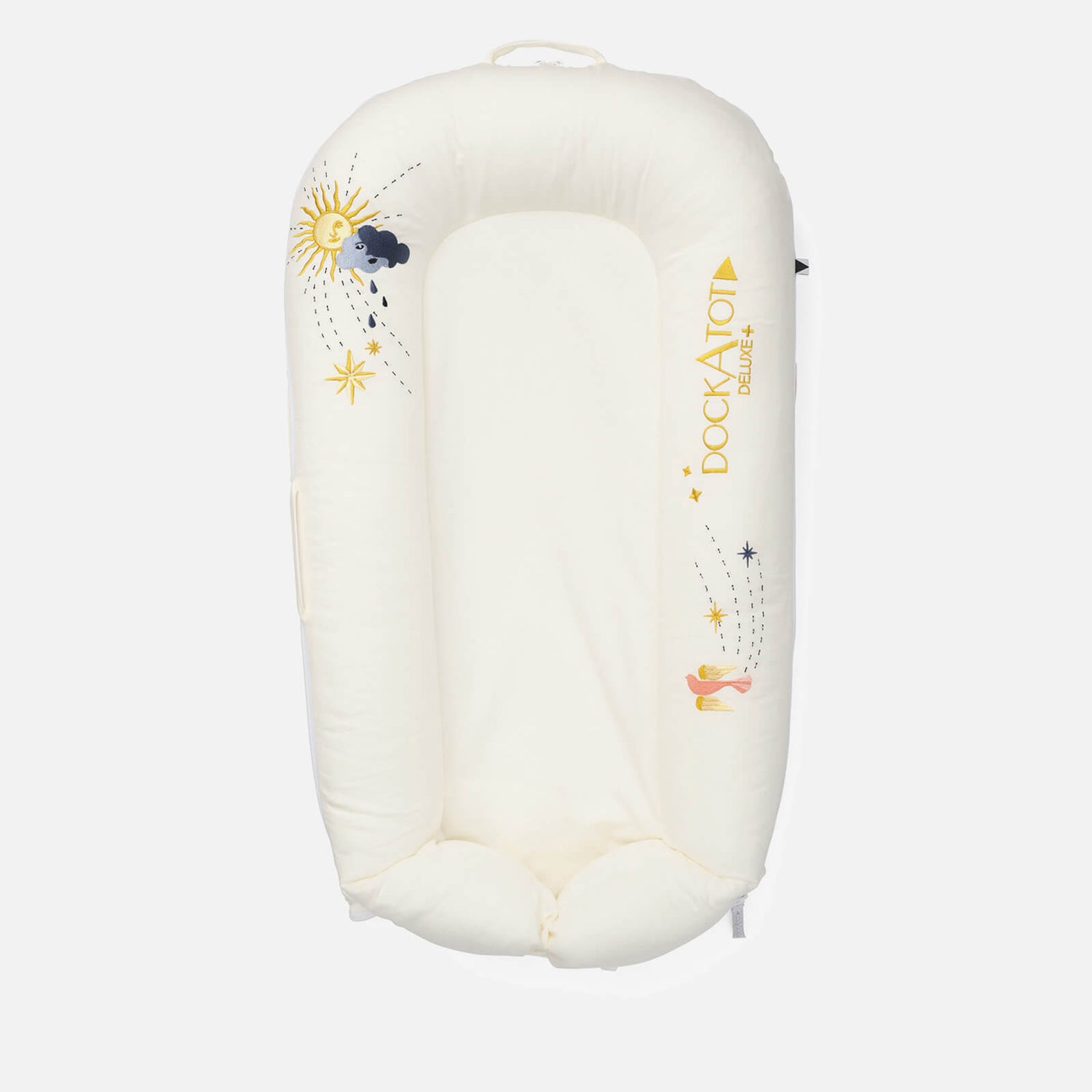 DockATot Deluxe + Pod for 0-8 Months - Embroidered Skies
