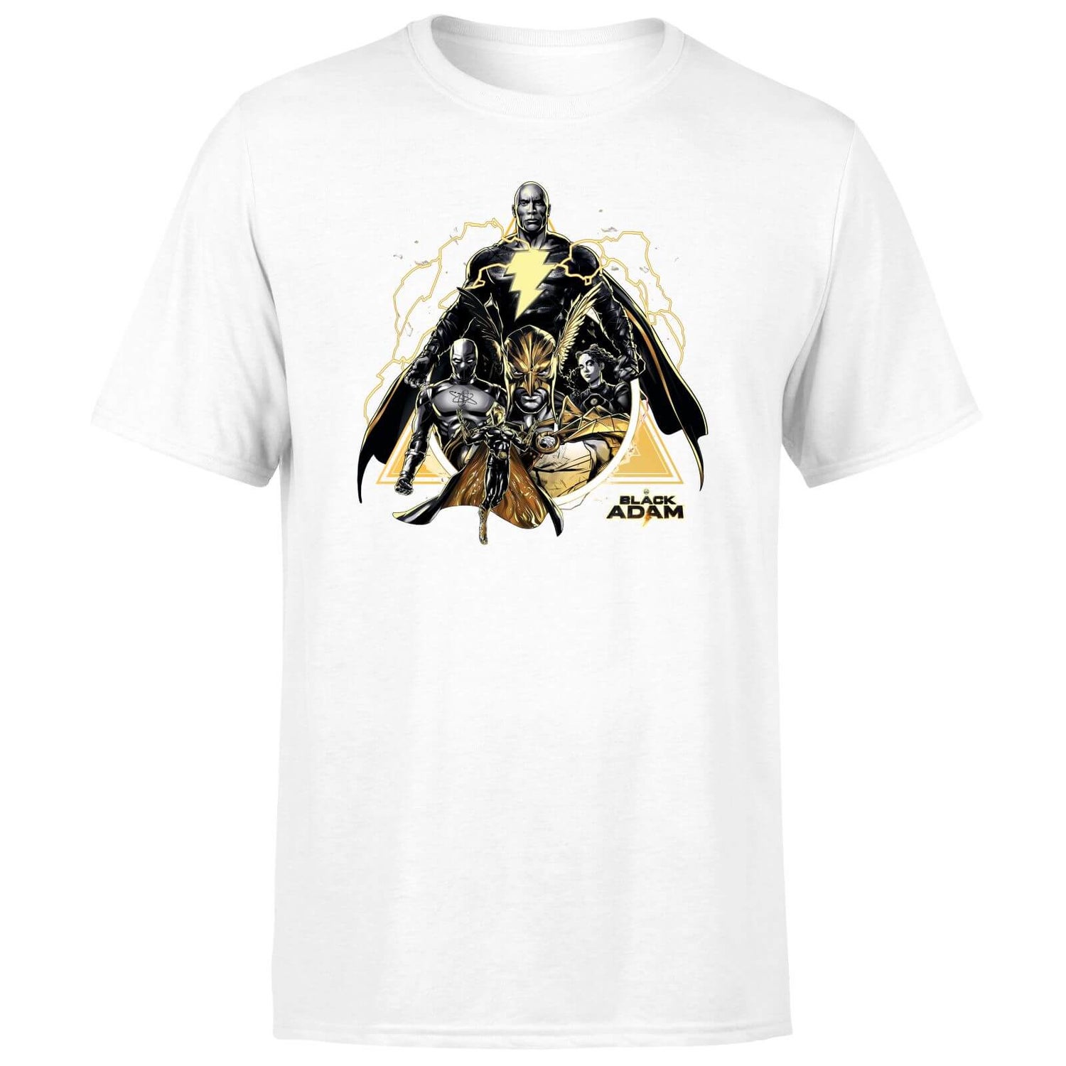 DC Black Adam Characters Unisex T-Shirt - White