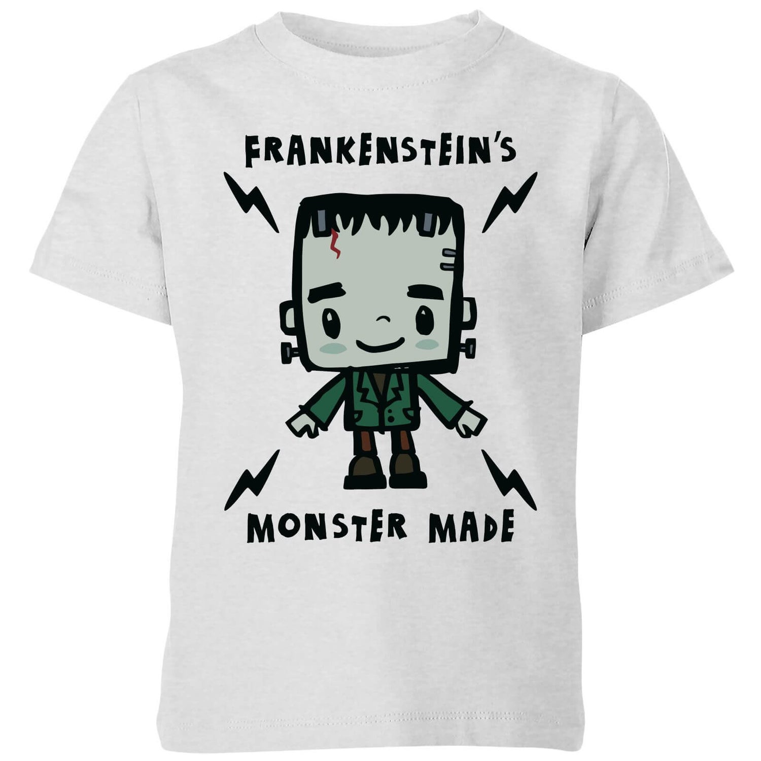 Universal Monsters Frankenstein's Monster Made Kids' T-Shirt - Grey