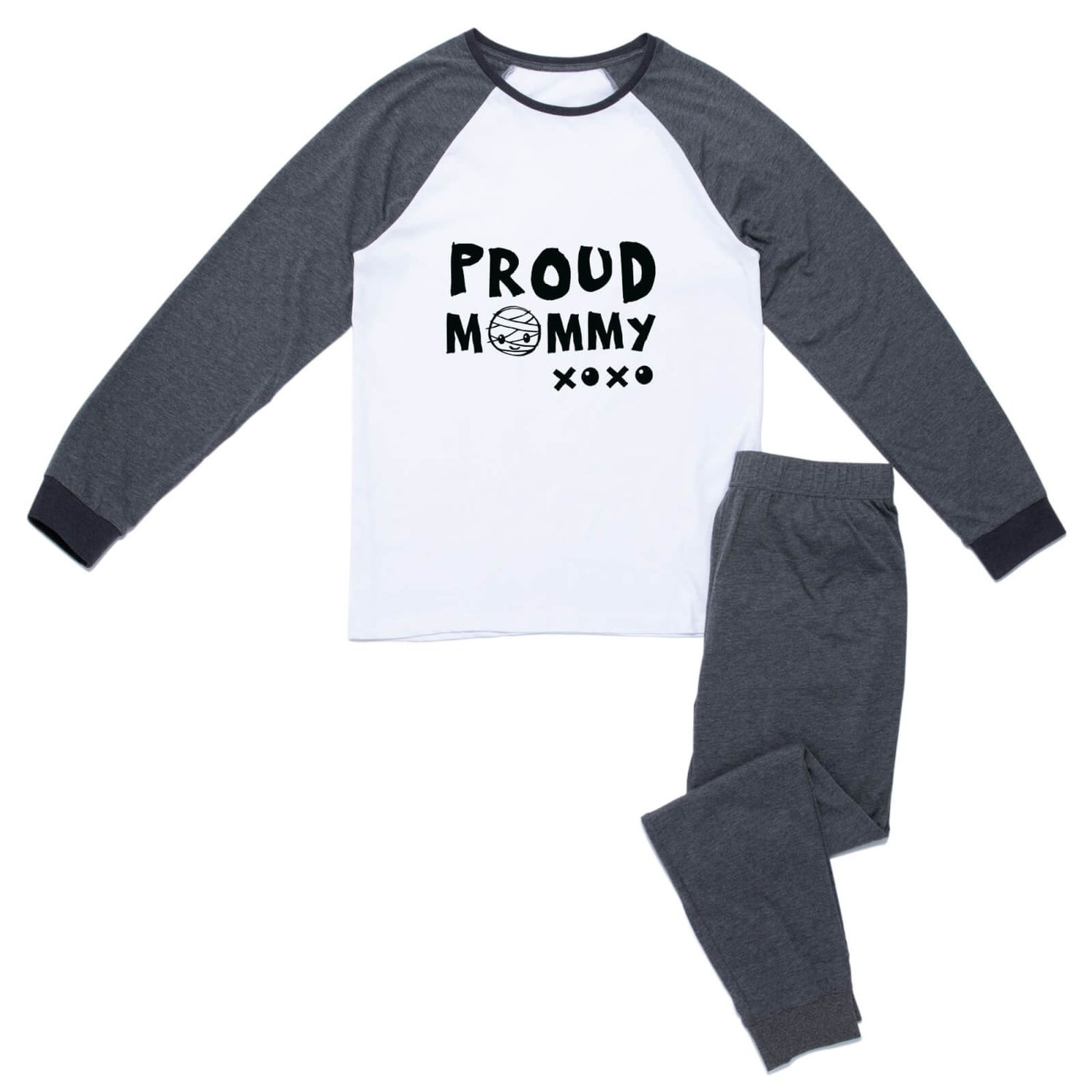 Universal Monsters Proud Mommy Women's Pyjama Set - Grey White